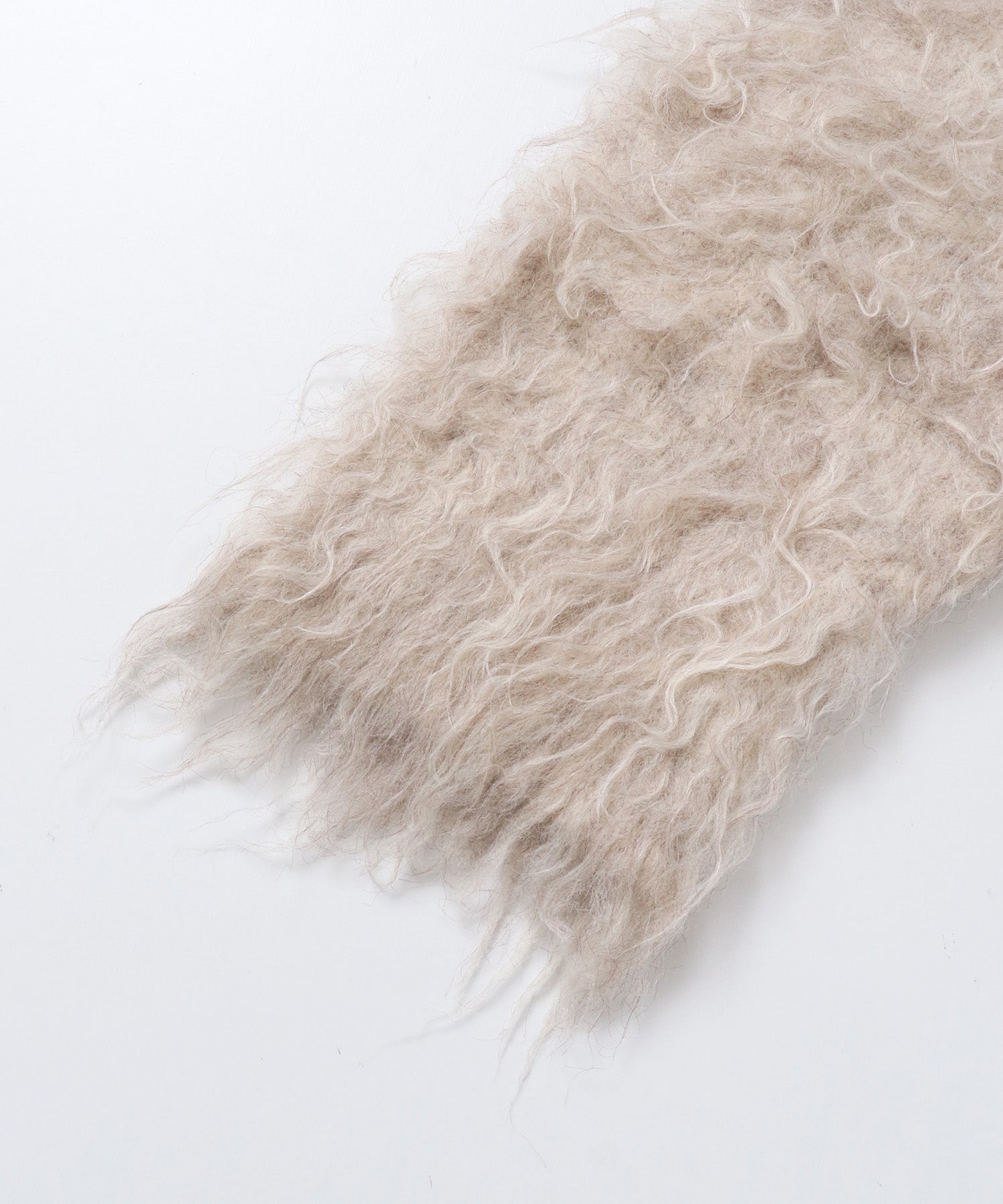 シャギー起毛 Vカーディガン