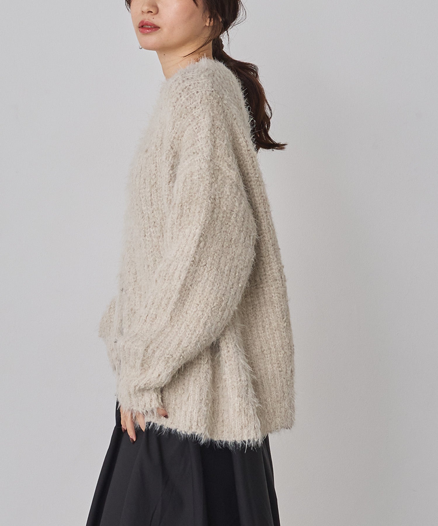 DIANTE シャギーニット　ガーデ 宅配便】シャギーニットカーディガン／tops2074 | DAY CLOSET