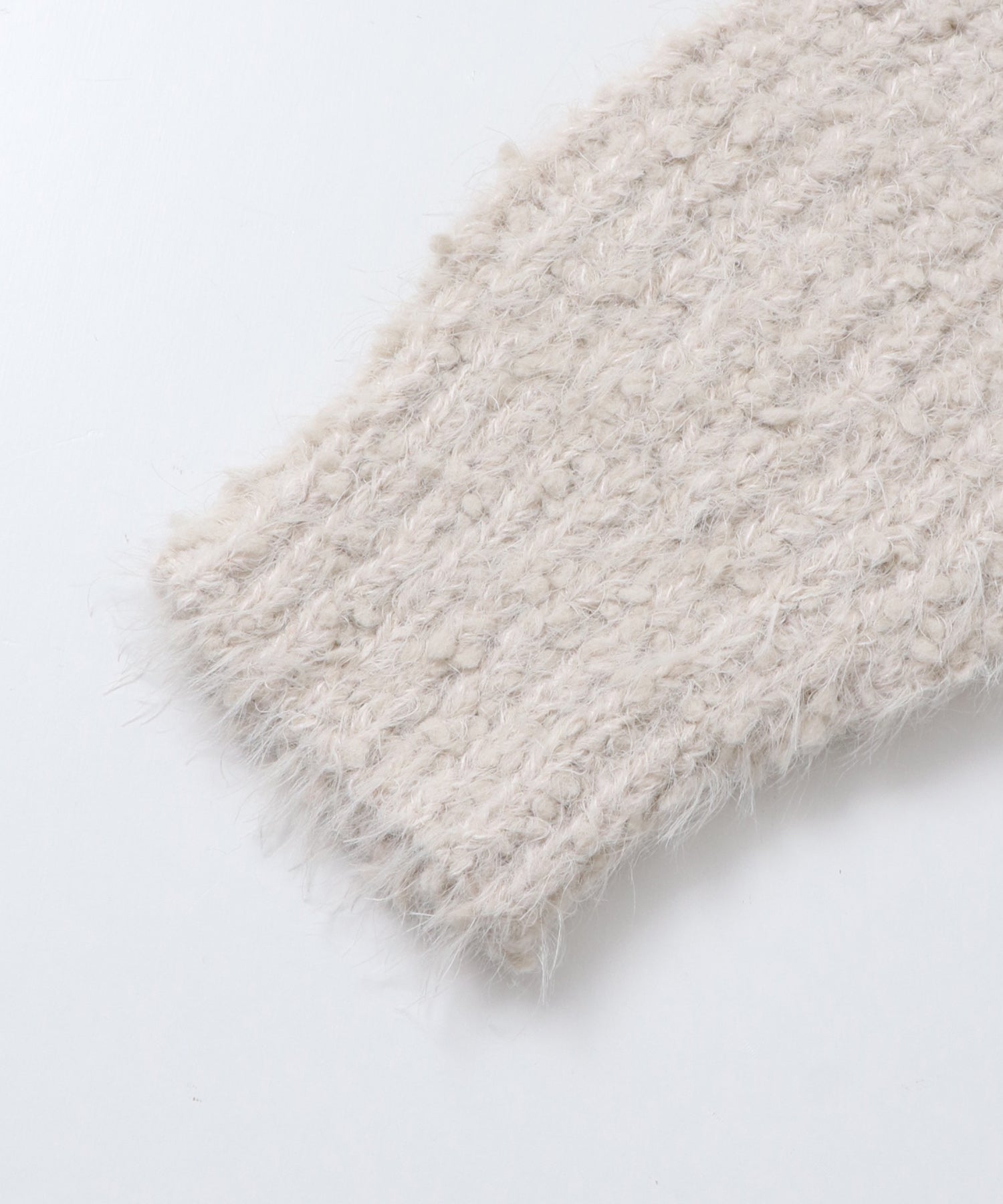 シャギー ニットカーディガン