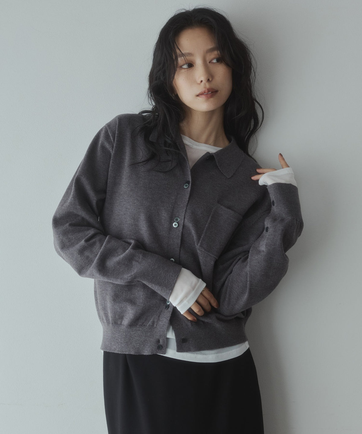 [ANTI-STATIC] SOFT AND PLUSH YARN KNIT SHIRT