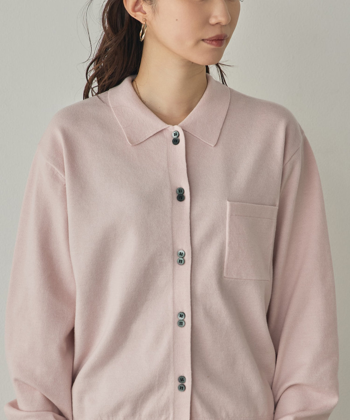 [ANTI-STATIC] SOFT AND PLUSH YARN KNIT SHIRT