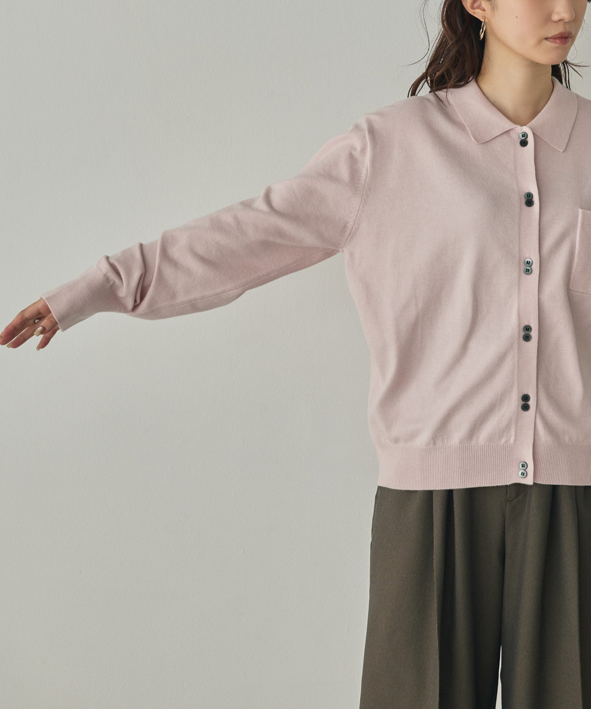[ANTI-STATIC] SOFT AND PLUSH YARN KNIT SHIRT