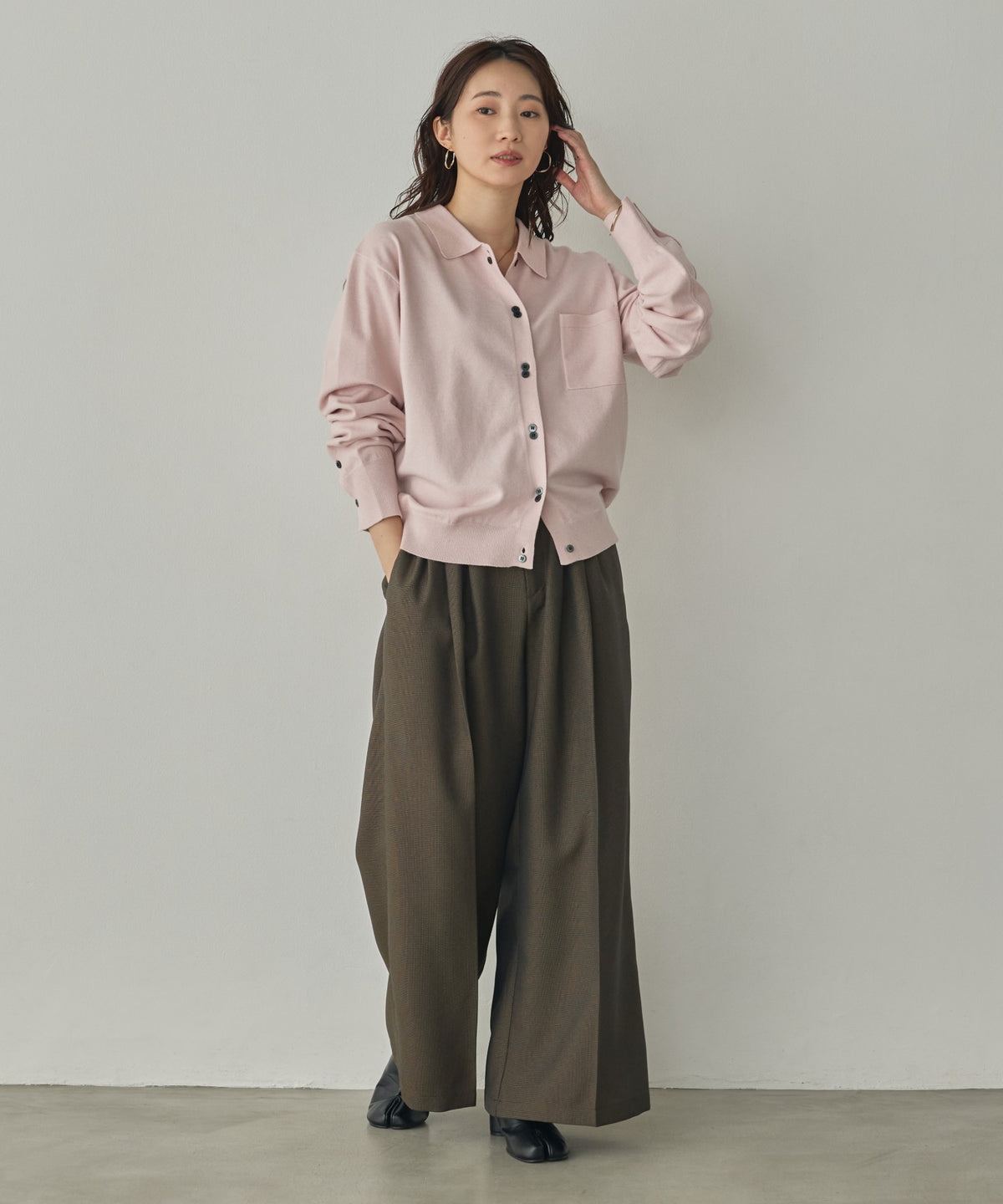 [ANTI-STATIC] SOFT AND PLUSH YARN KNIT SHIRT
