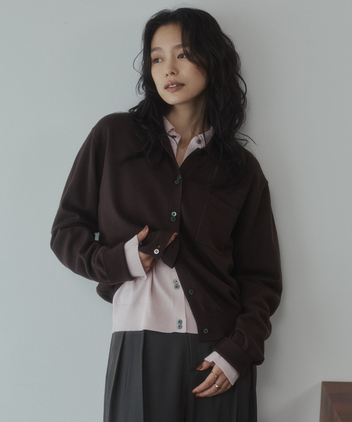 [ANTI-STATIC] SOFT AND PLUSH YARN KNIT SHIRT