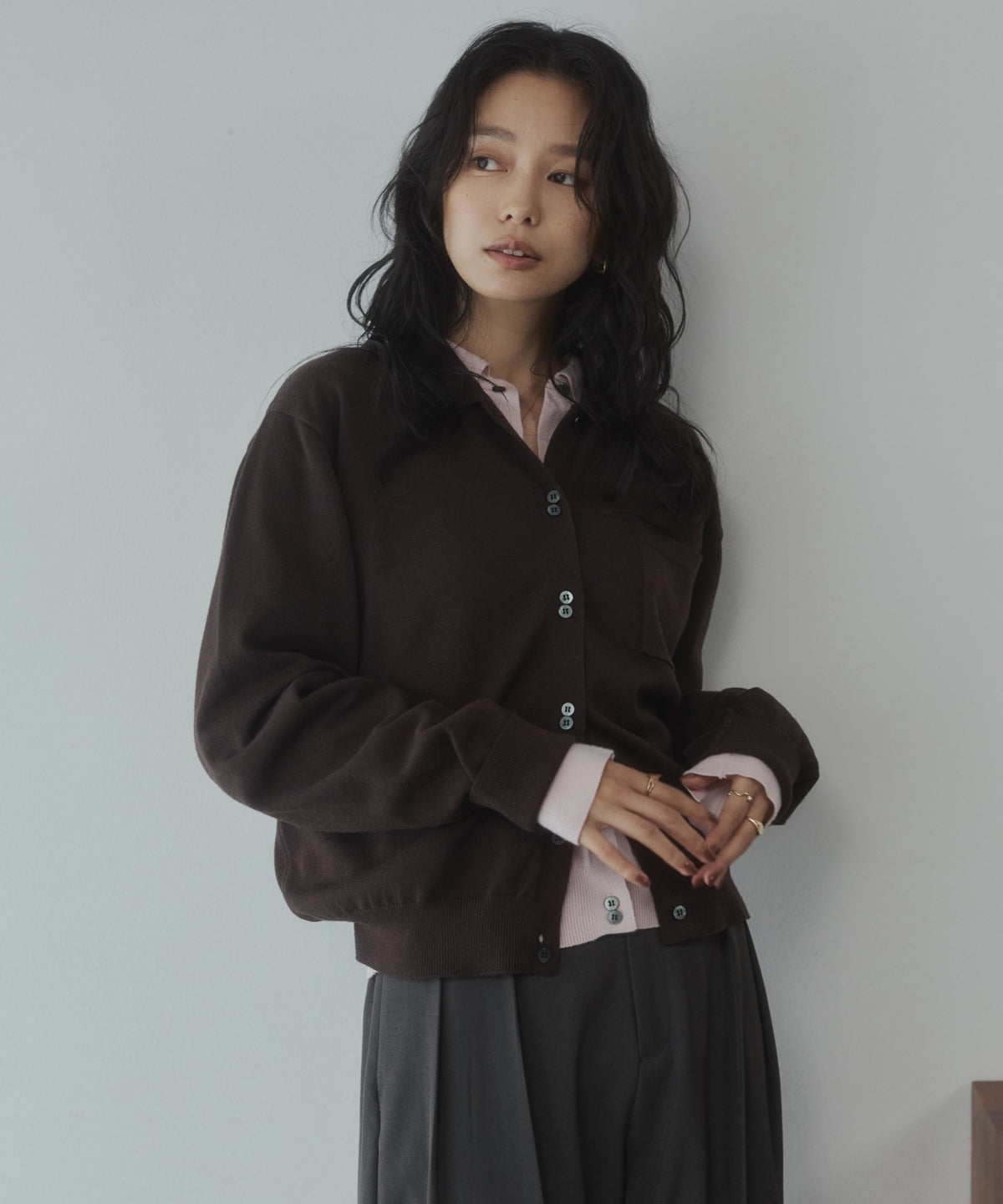 [ANTI-STATIC] SOFT AND PLUSH YARN KNIT SHIRT