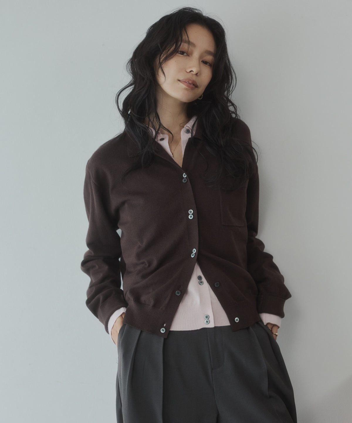 [ANTI-STATIC] SOFT AND PLUSH YARN KNIT SHIRT