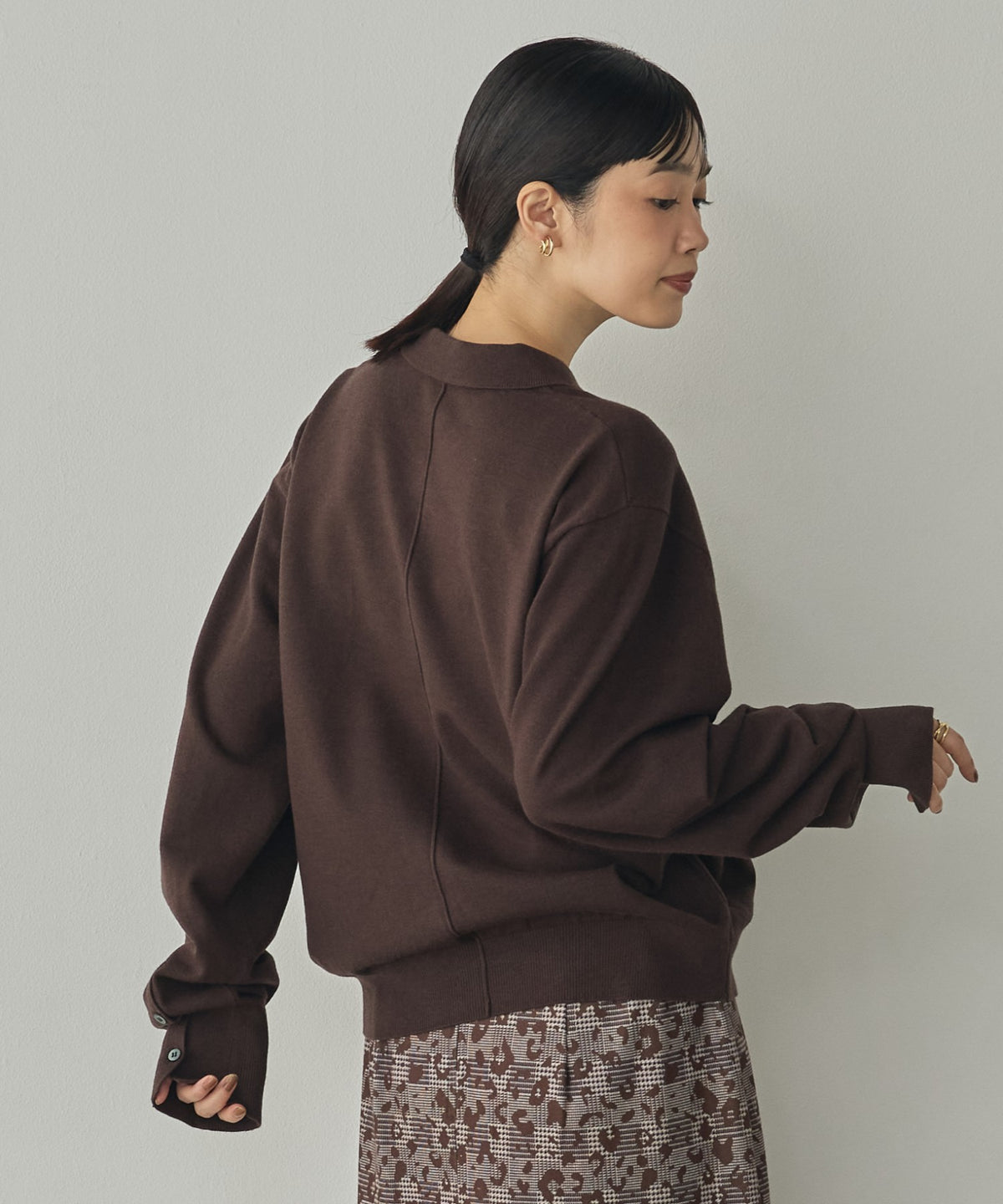 [ANTI-STATIC] SOFT AND PLUSH YARN KNIT SHIRT