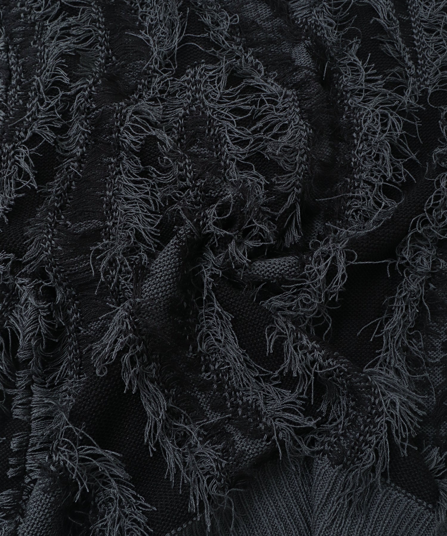 [PRE-ORDER]FRINGE-DESIGN KNIT CARDIGAN