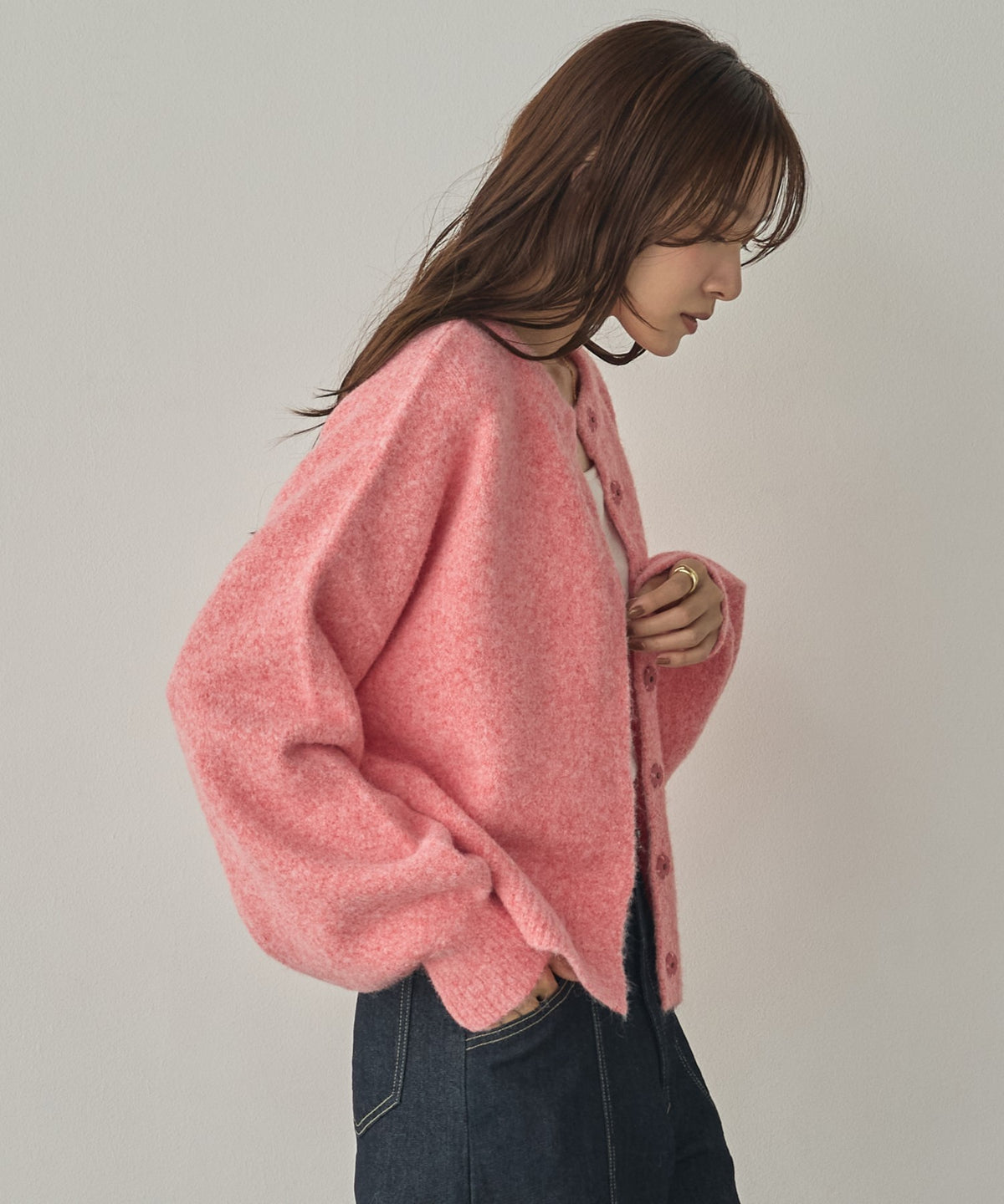 SHAGGY KNIT CARDIGAN
