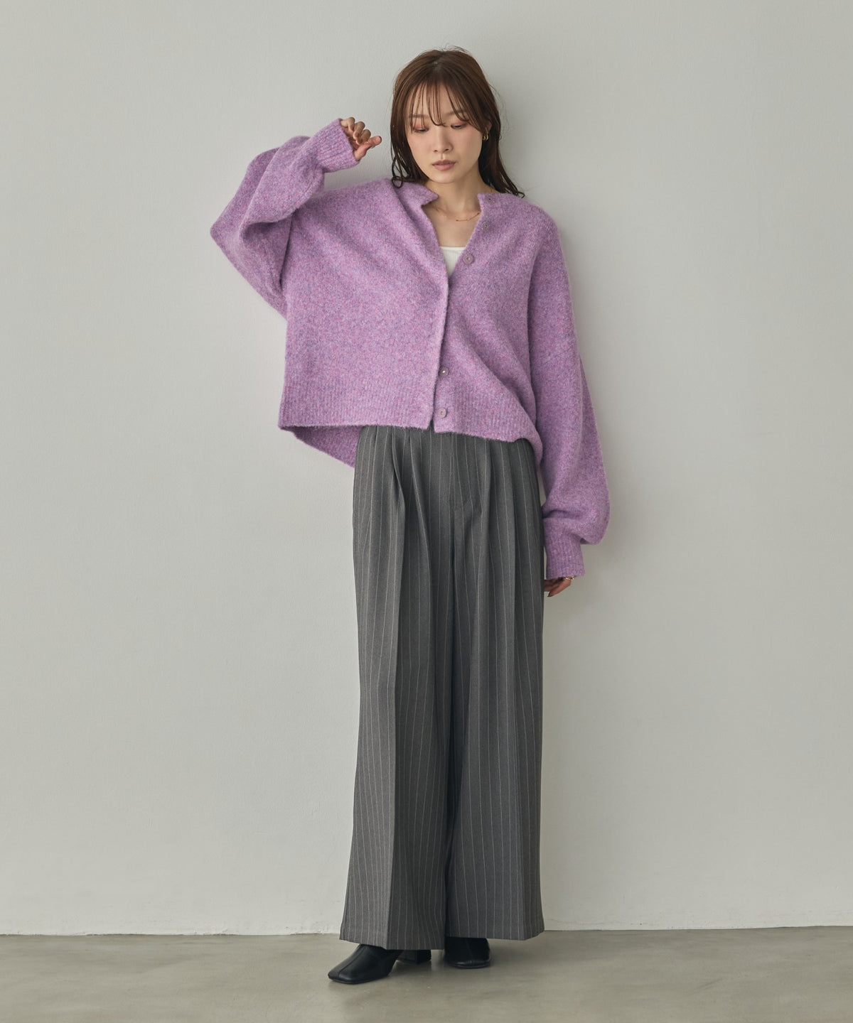 SHAGGY KNIT CARDIGAN