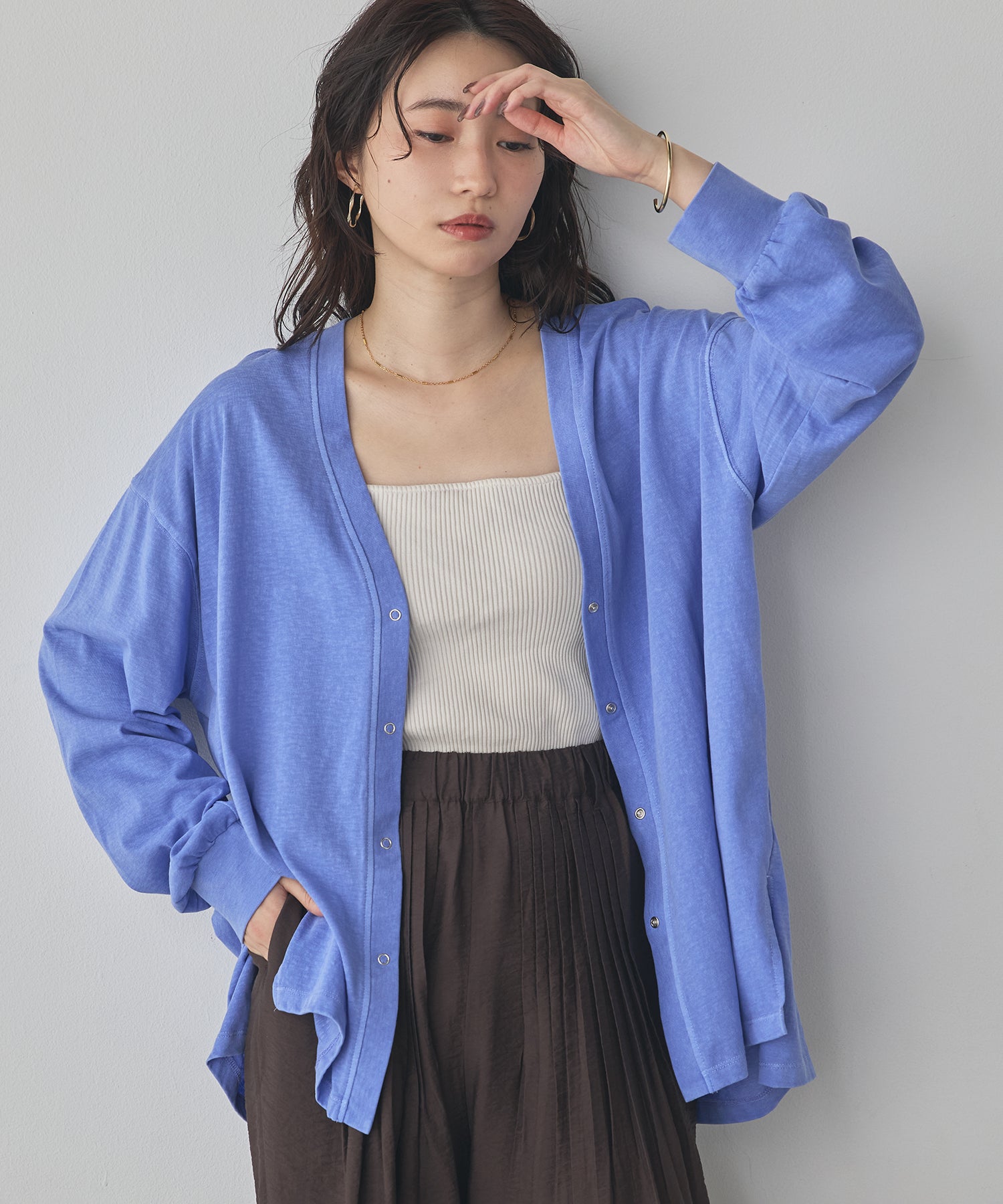 ヴィンテージ　カーディガン VINTAGE SLUB DESIGN CARDIGAN