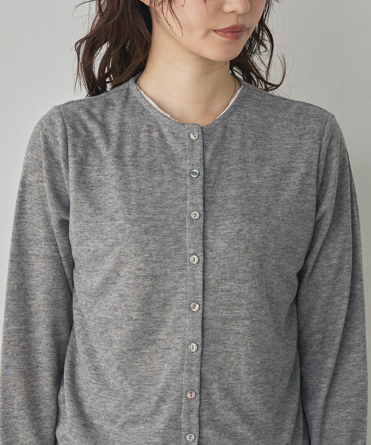 LACE-LAYERED CARDIGAN