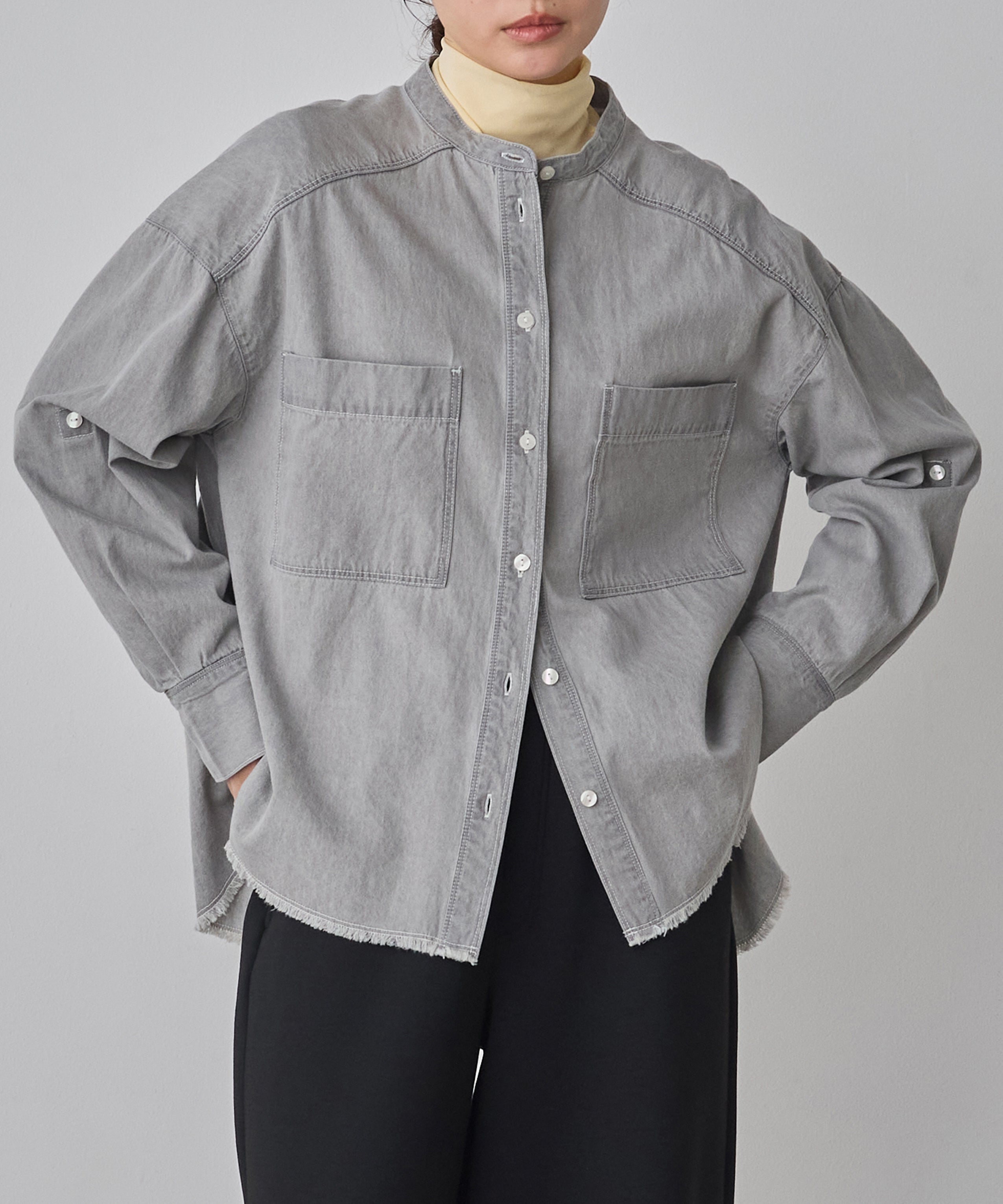 COTTON DENIM SHIRT