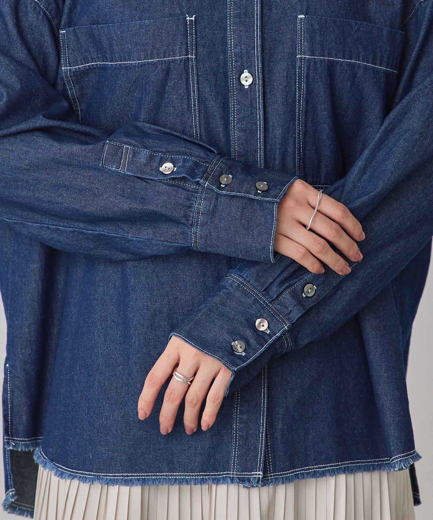 COTTON DENIM SHIRT