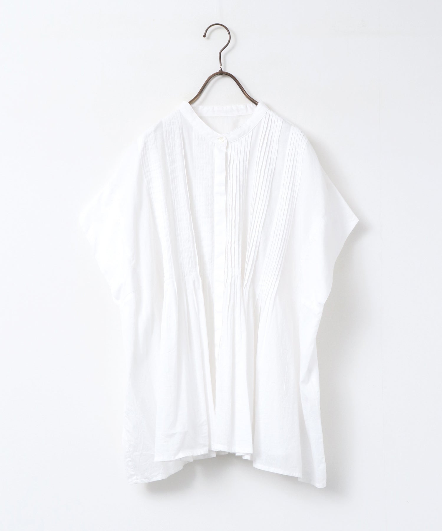 COTTON VOILE PINSTRIPE BLOUSE