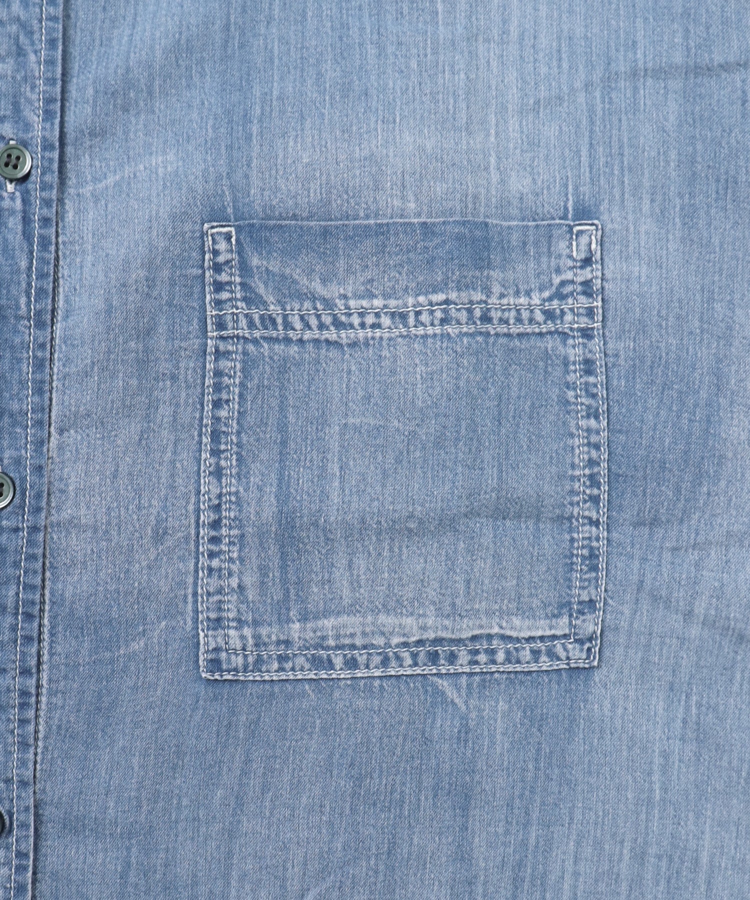 [PRE-ORDER]SHEER DENIM SHORT-SLEEVE SHIRT