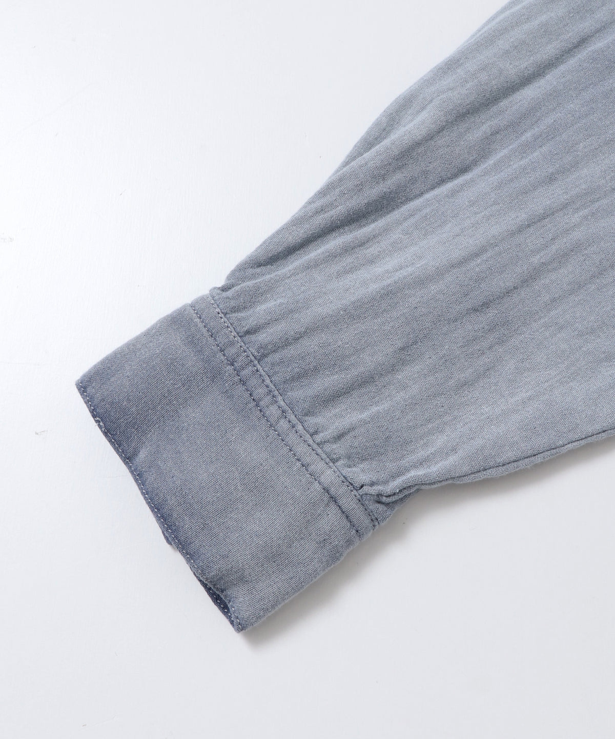 BAND-COLLAR DOUBLE-GAUZE SHIRT