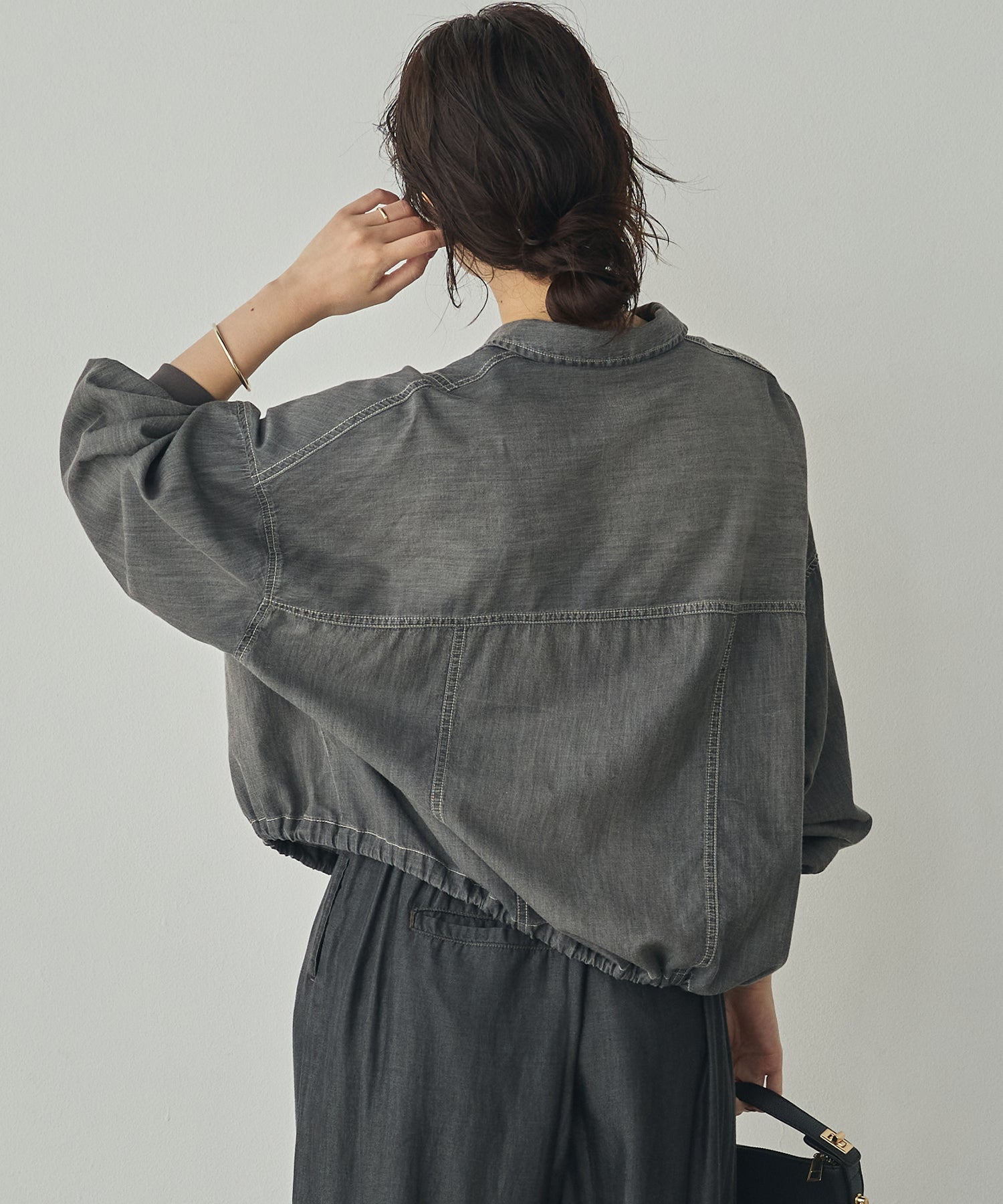 SHEER DENIM SHIRT JACKET
