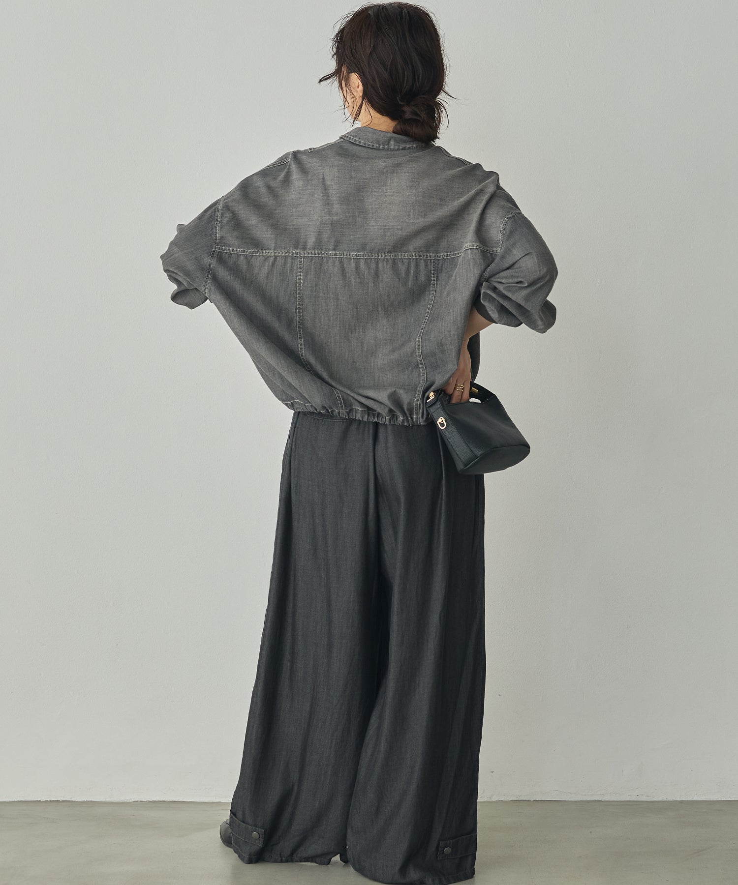 SHEER DENIM SHIRT JACKET
