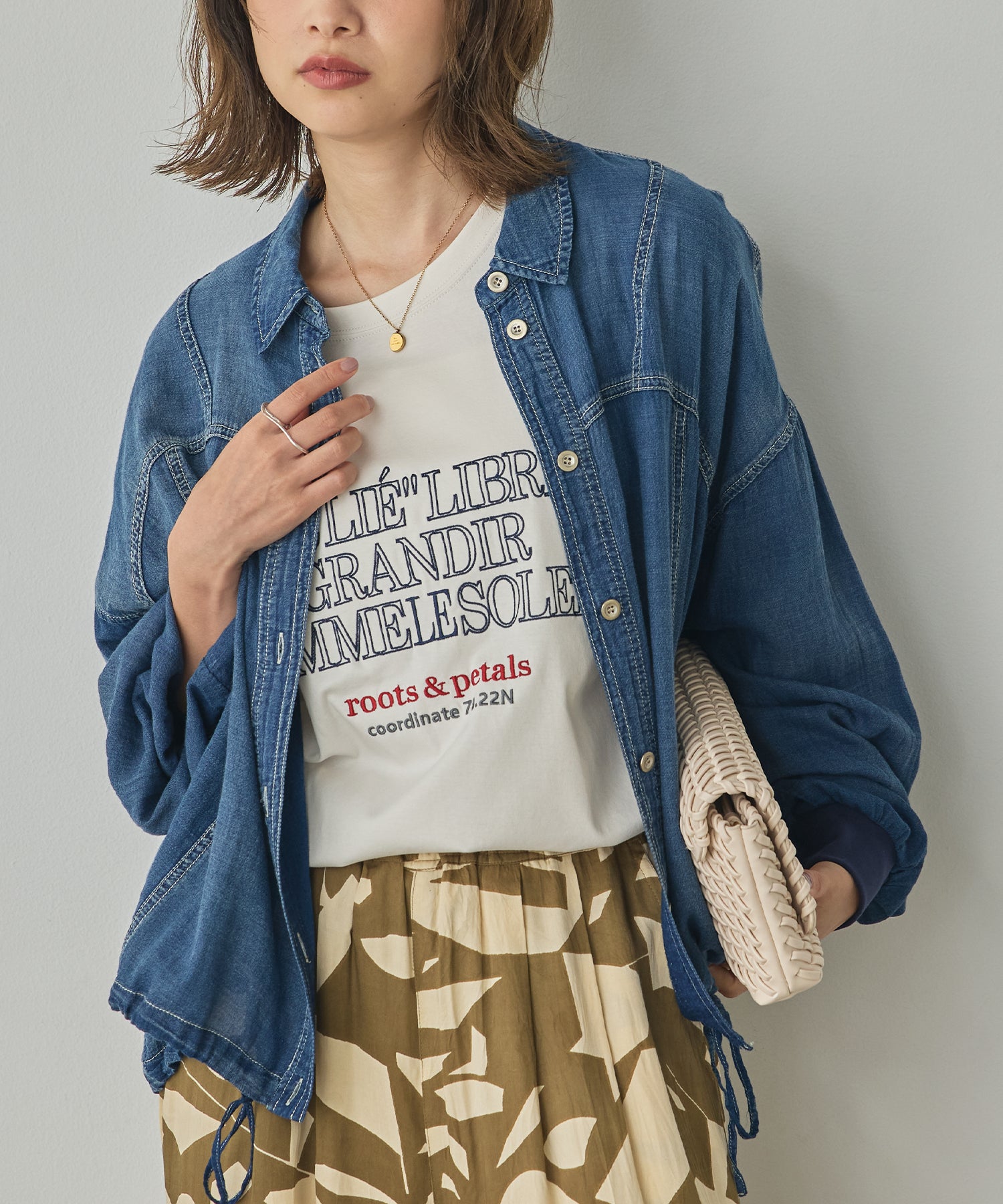 SHEER DENIM SHIRT JACKET