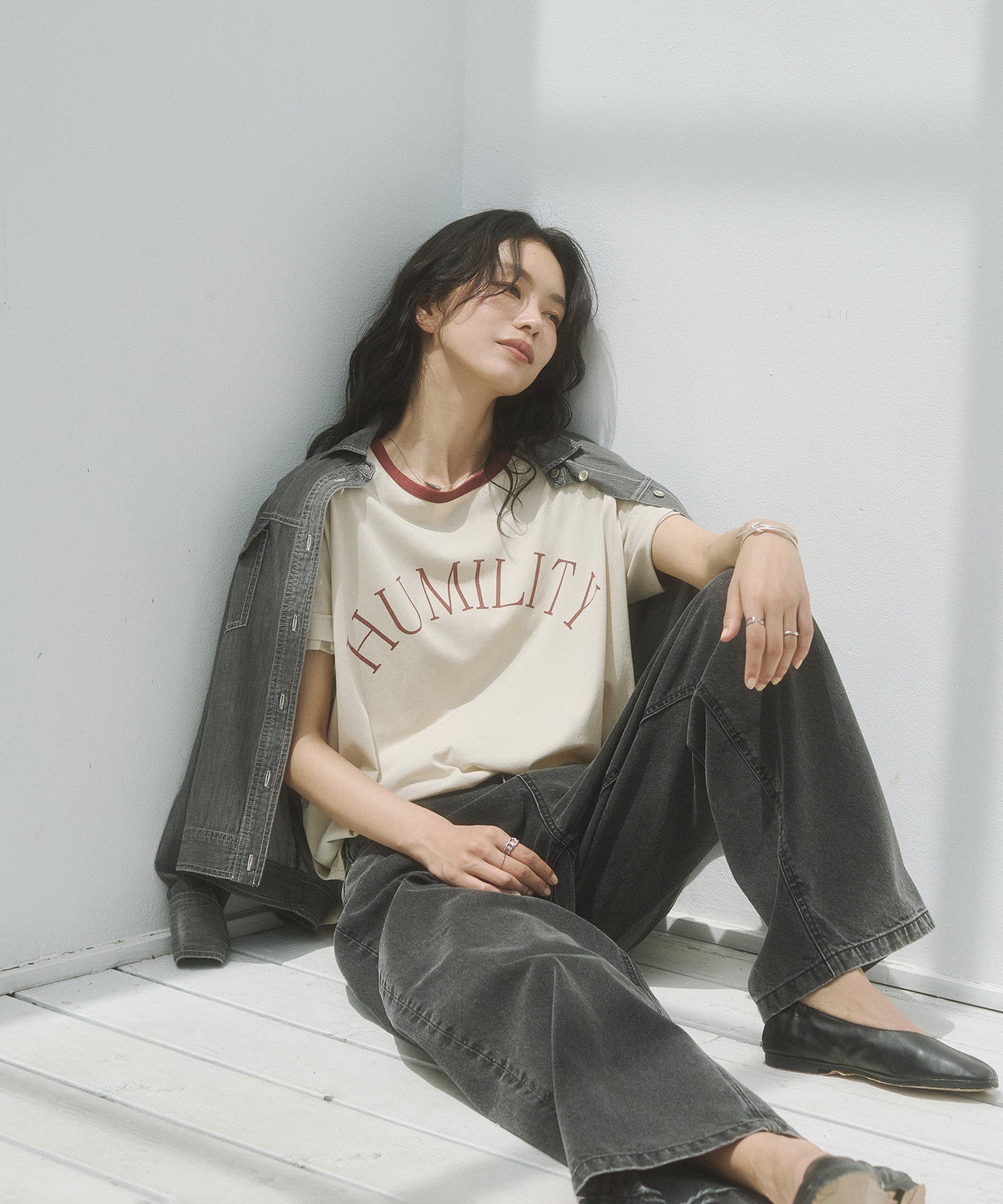 SHEER DENIM OVERSHIRT