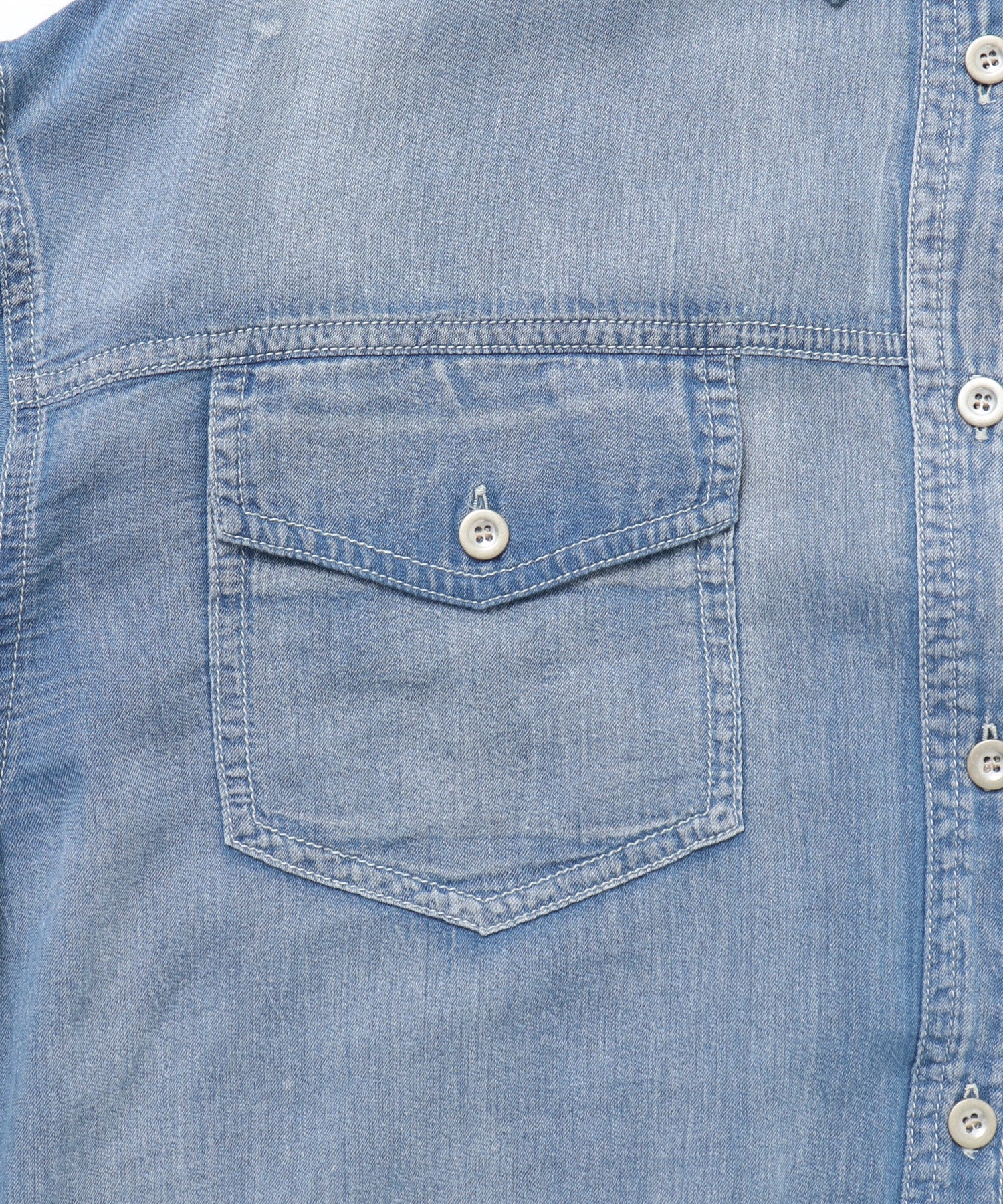 SHEER DENIM OVERSHIRT