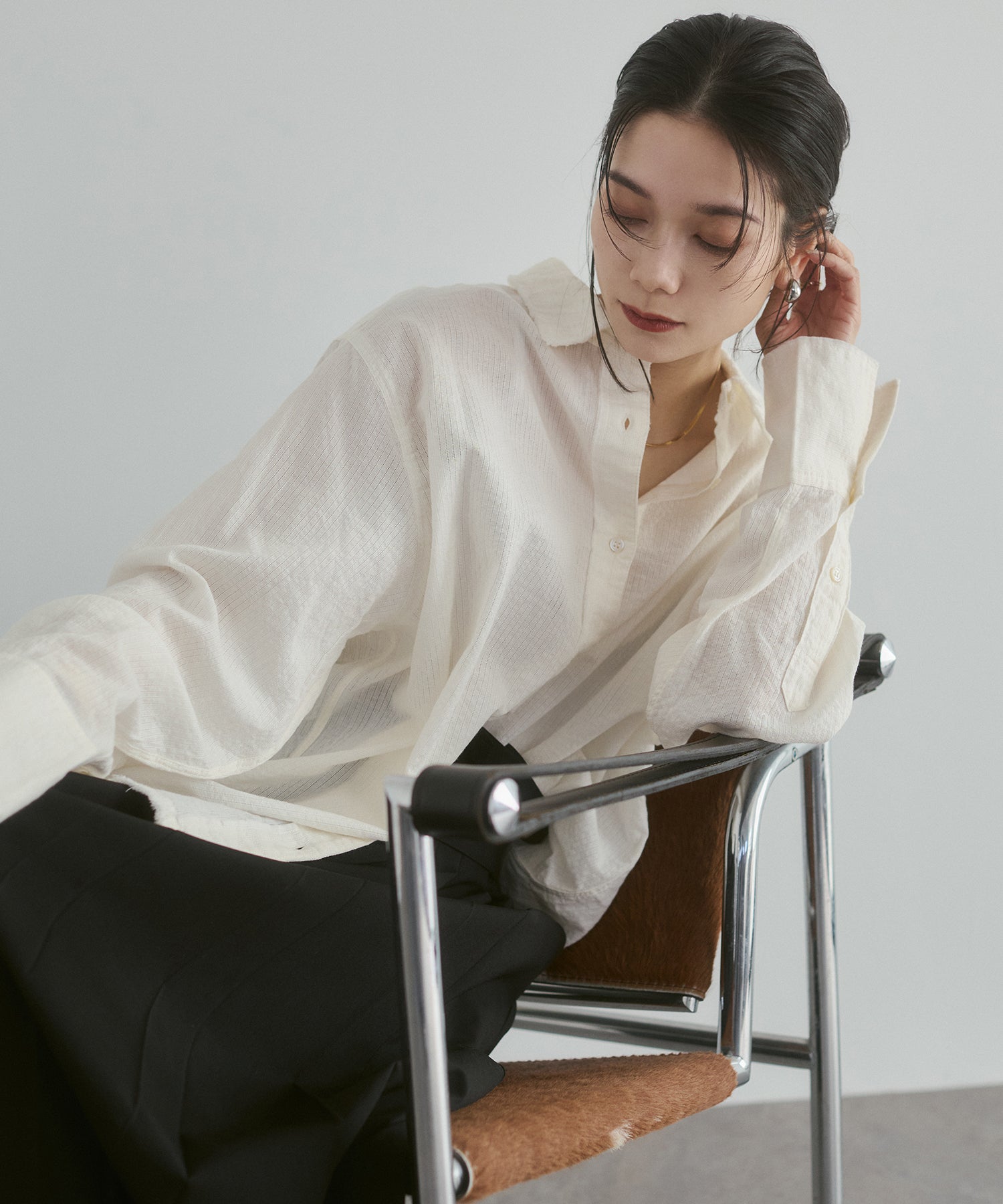 DOBBY STRIPE SHIRT