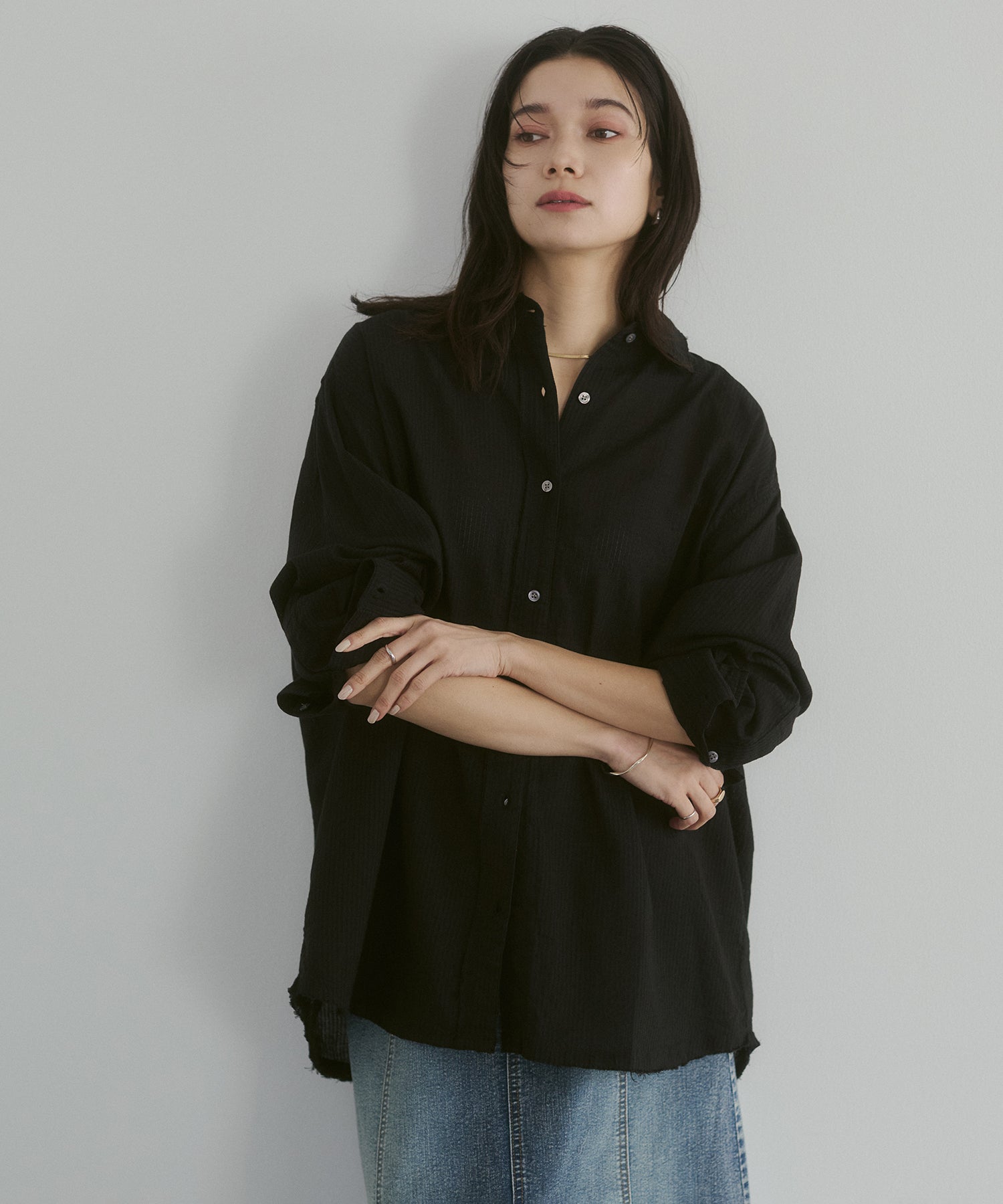 DOBBY STRIPE SHIRT