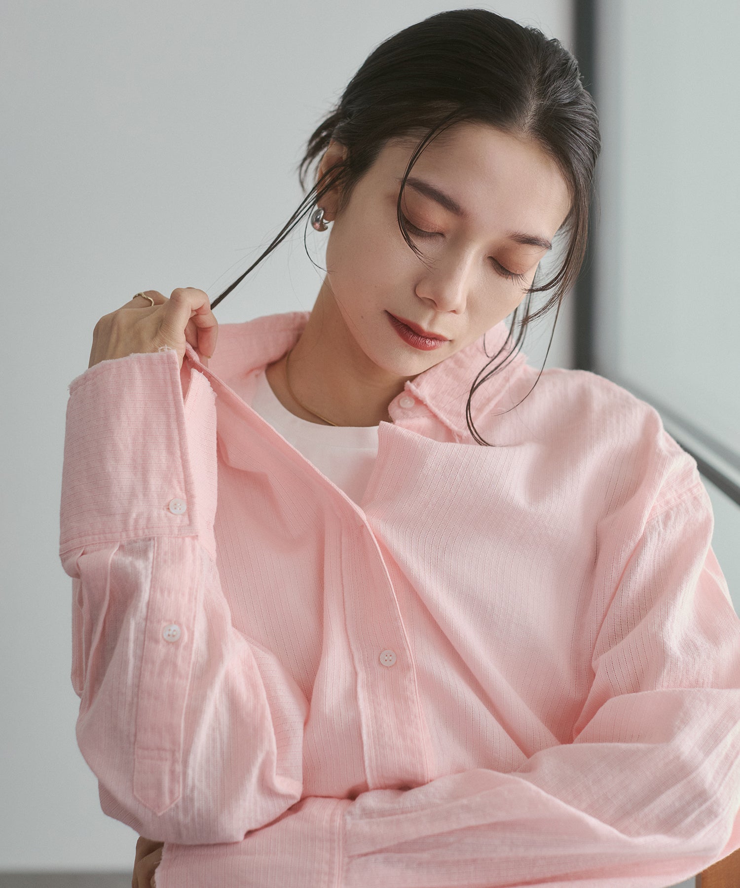 DOBBY STRIPE SHIRT