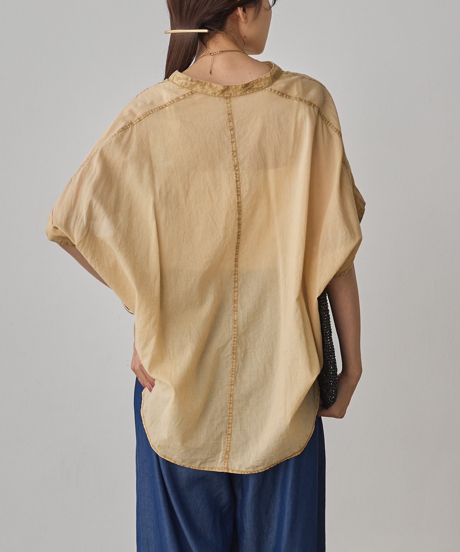ACID-WASH SHORT-SLEEVE SHIRT