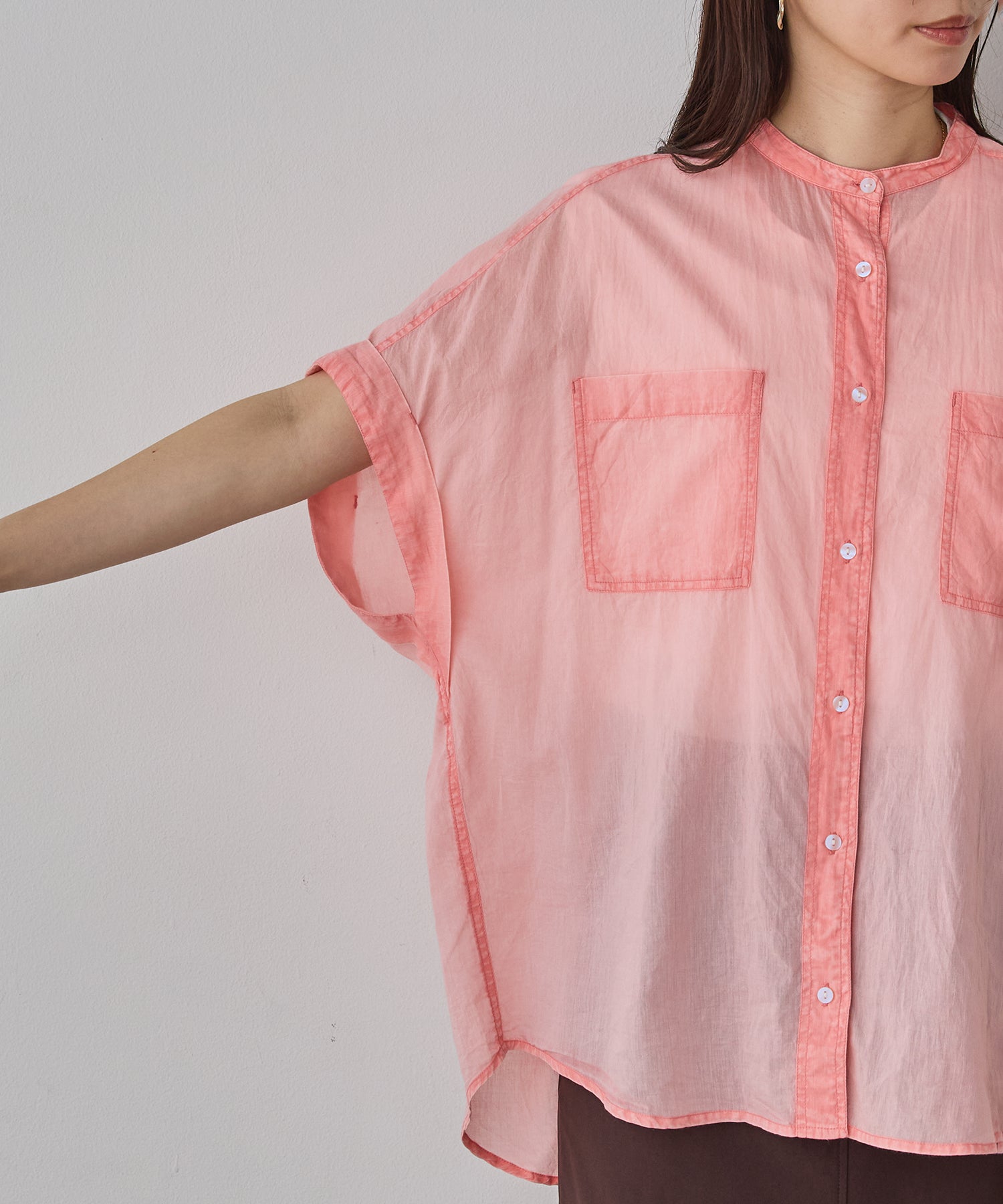 ACID-WASH SHORT-SLEEVE SHIRT