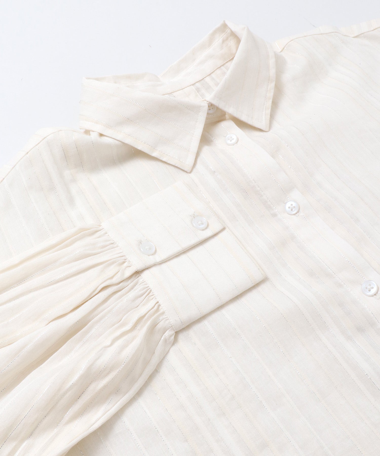 STRIPE BACK-OPEN SHIRT