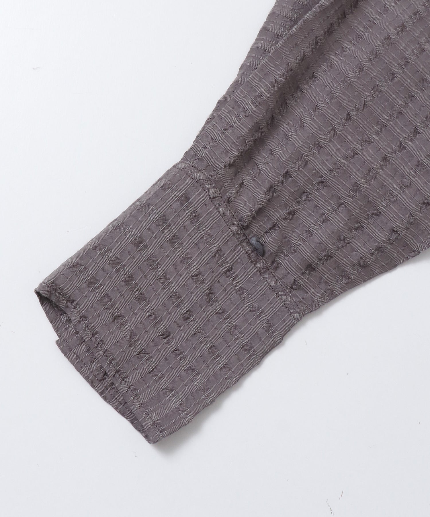 DOBBY CHECK 2-WAY SLEEVE OVERSIZED SHIRT