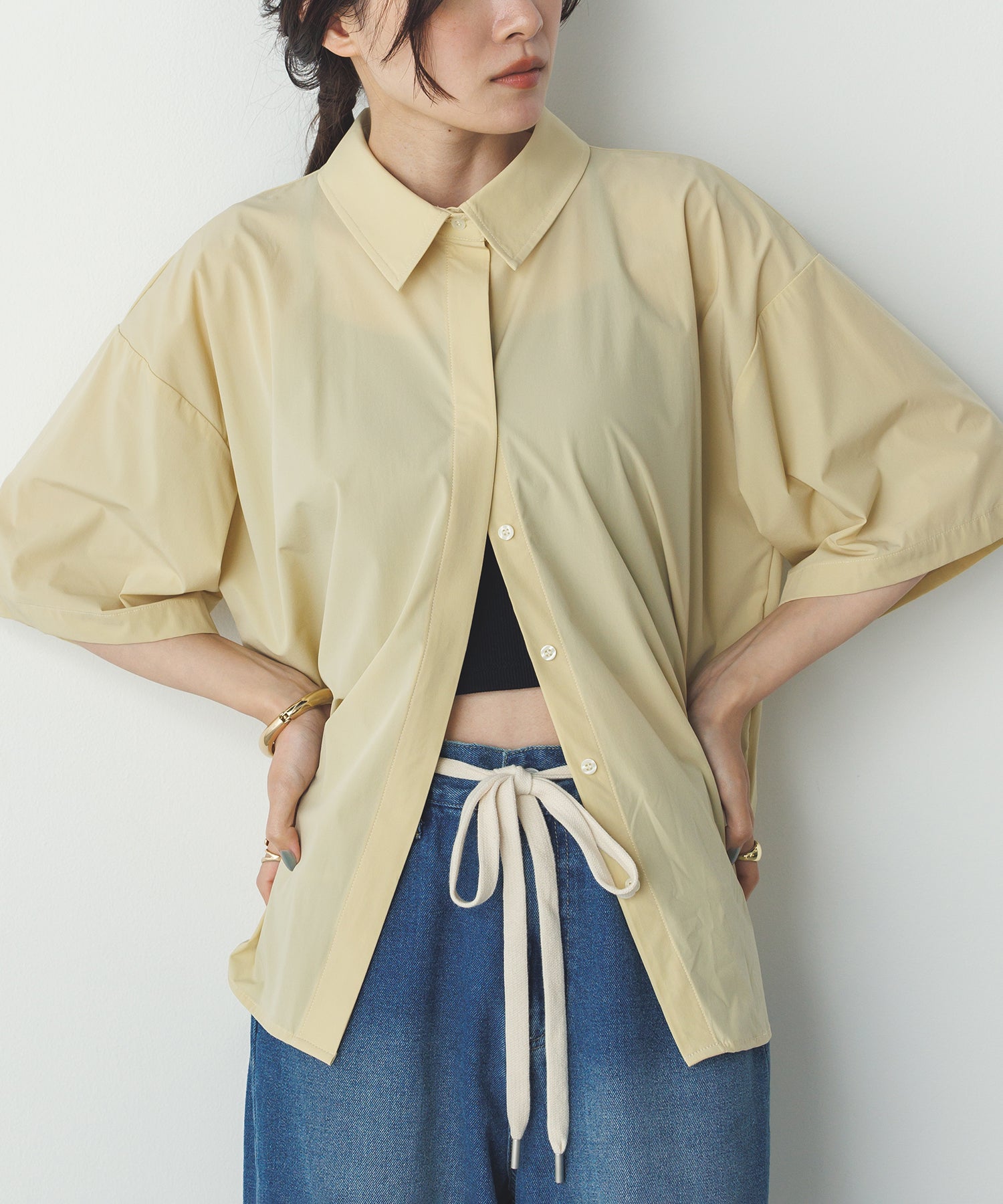 [ICE TOUCH] BACK TUCK SHIRT