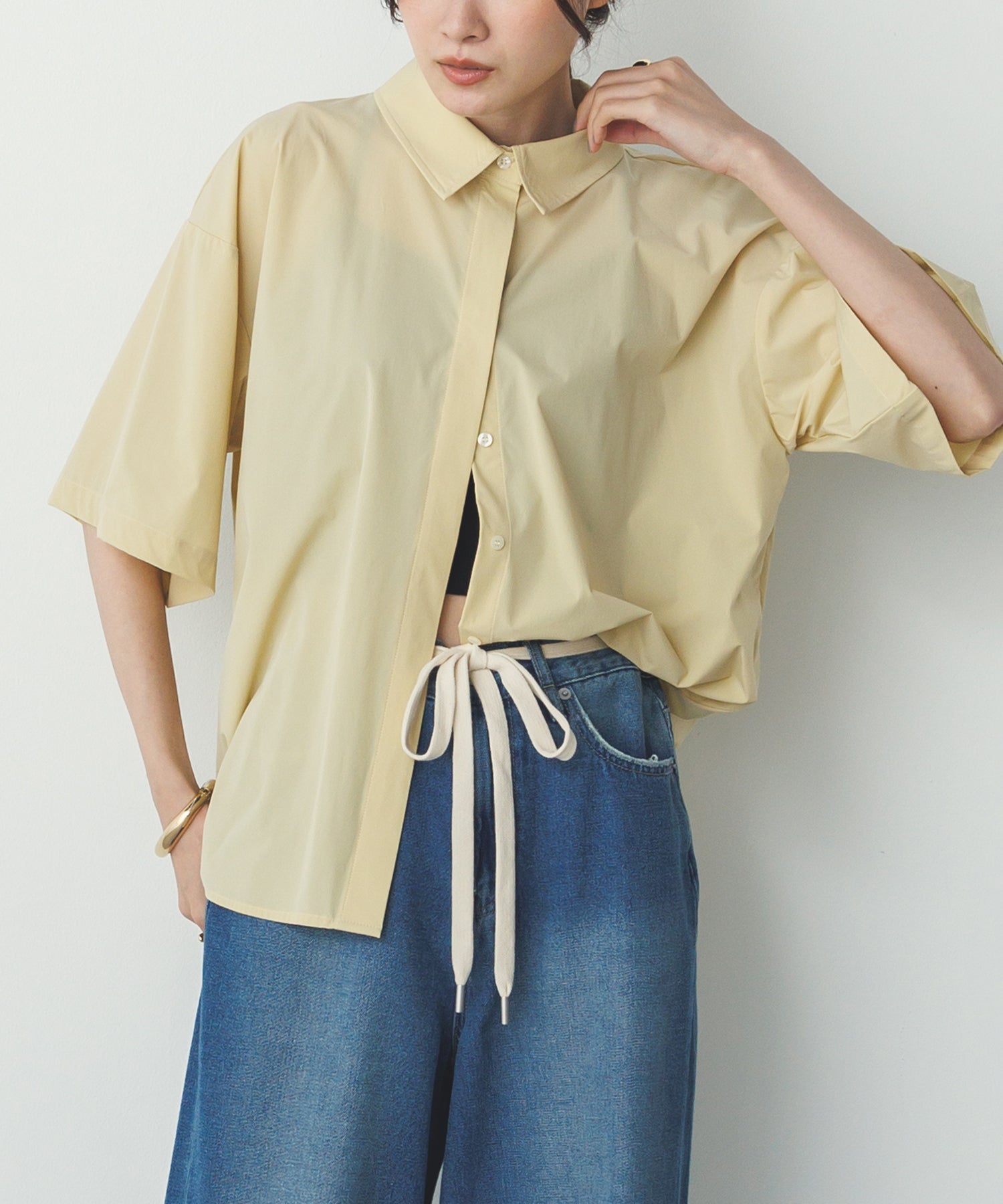 [ICE TOUCH] BACK TUCK SHIRT