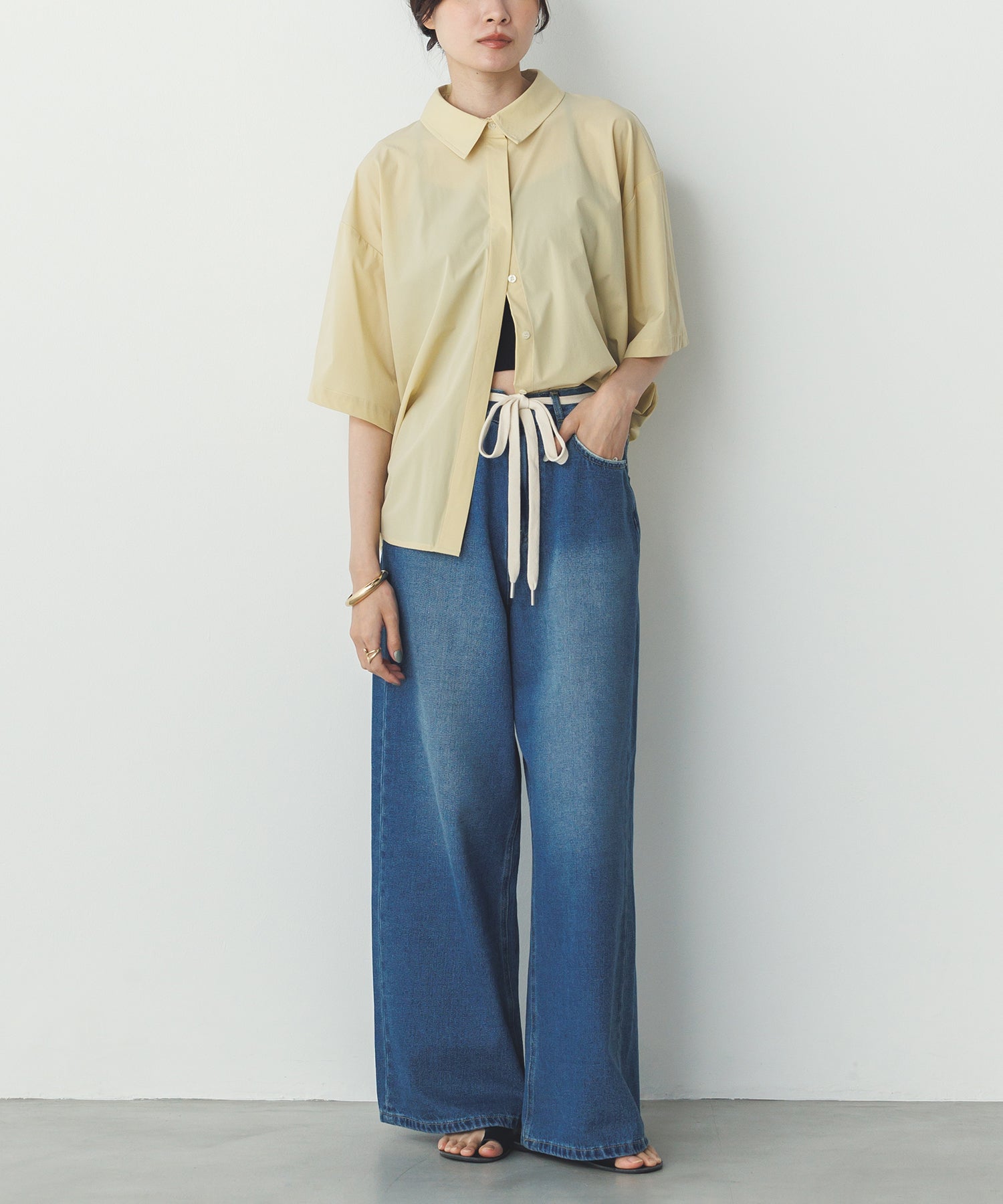 [ICE TOUCH] BACK TUCK SHIRT