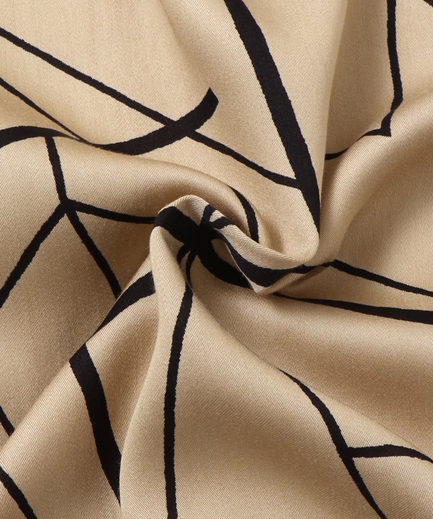 VISCOSE SATIN PRINTED OPEN-COLLAR SHIRT