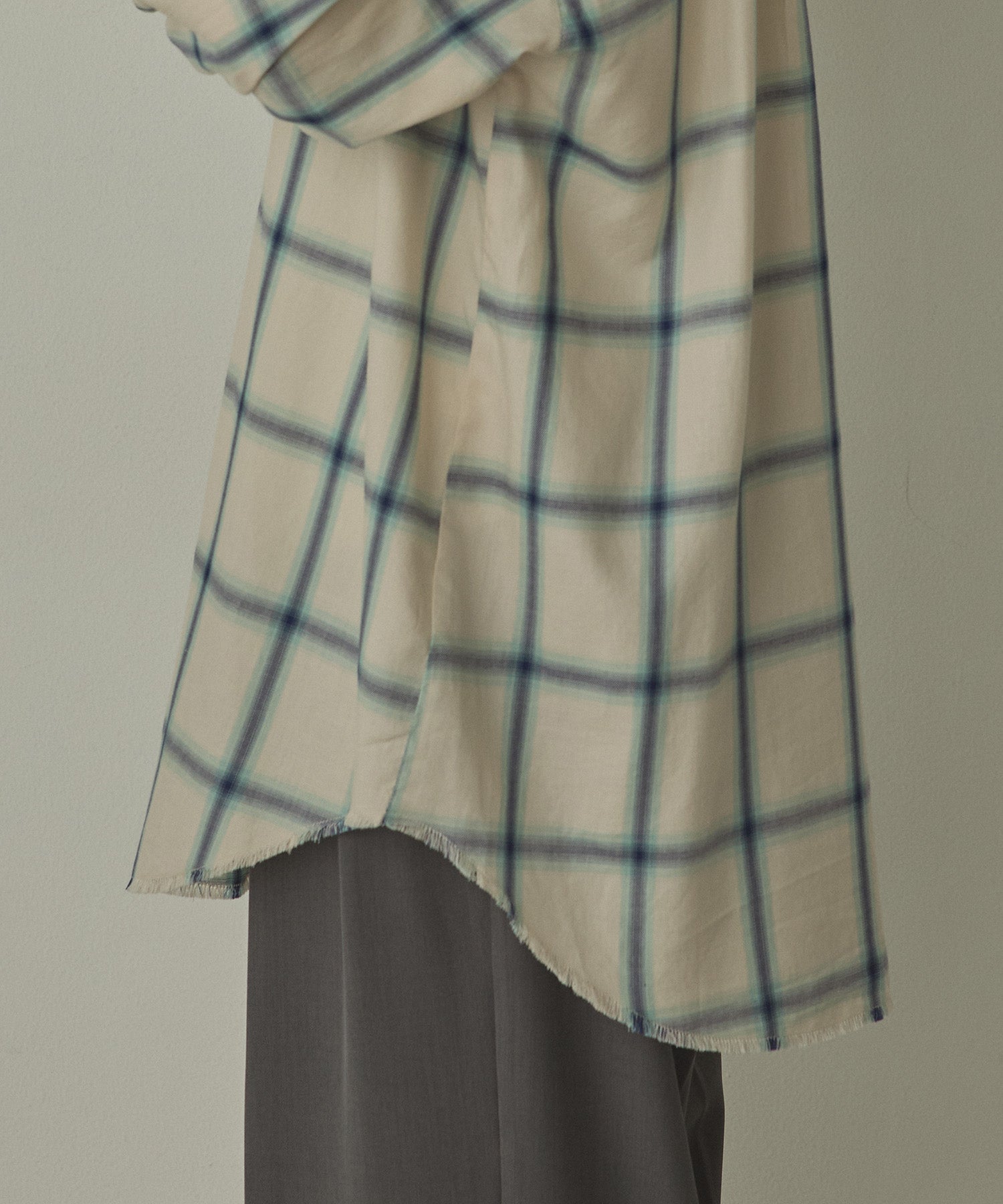 【新色追加】オンブレチェック オーバーシャツ