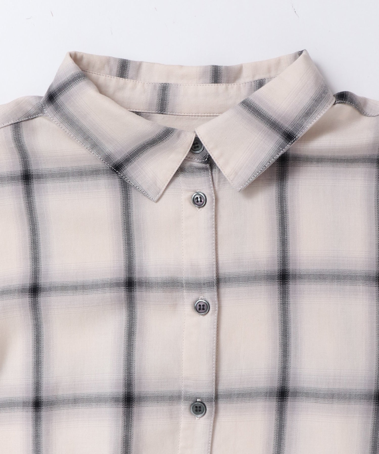 【新色追加】オンブレチェック オーバーシャツ