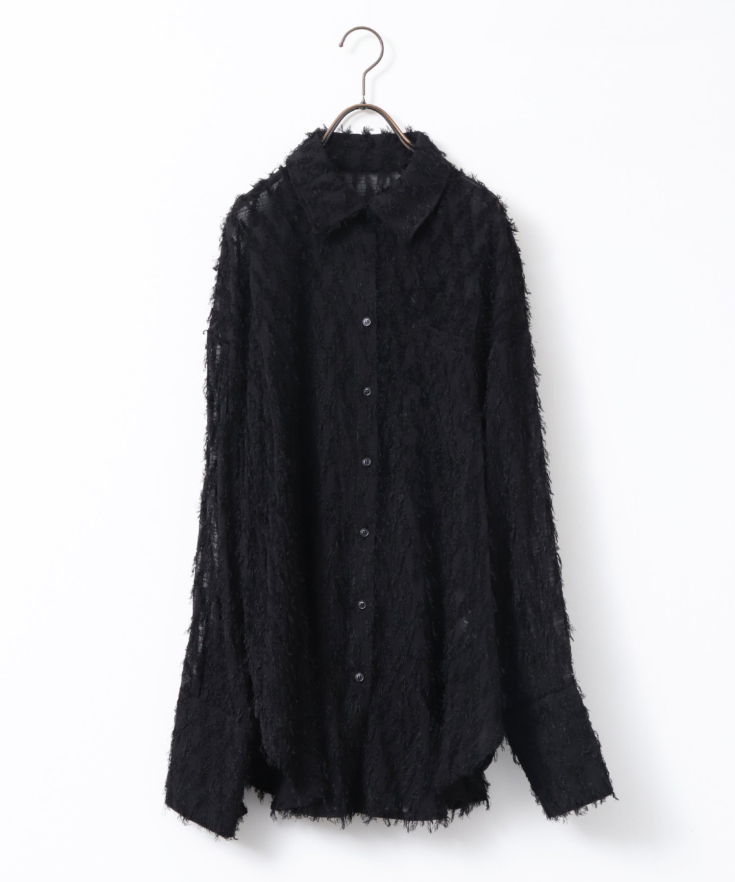 フェザーライク オーバーシアーシャツ