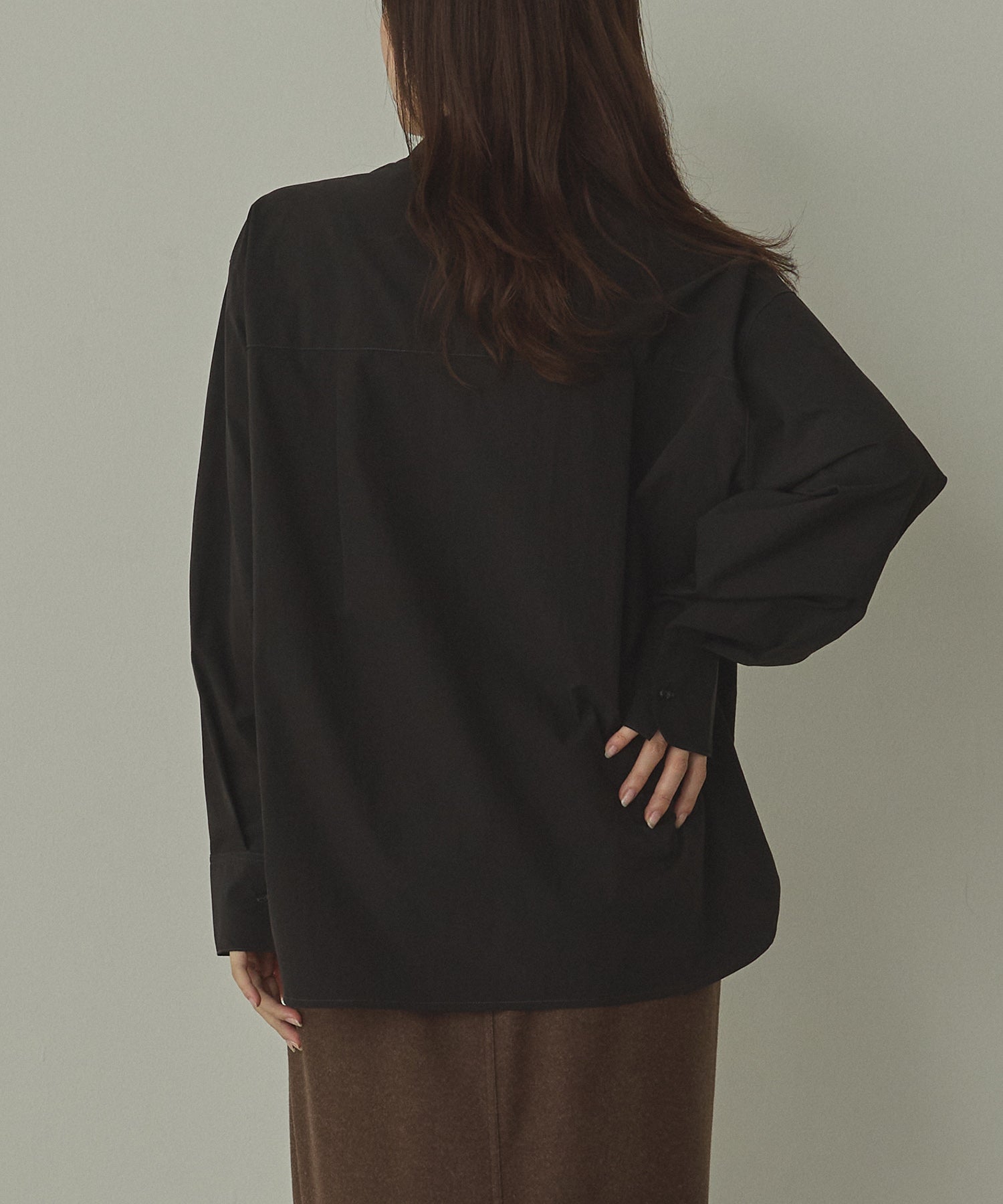 ポリエステルブロード 丈2WAYシャツ