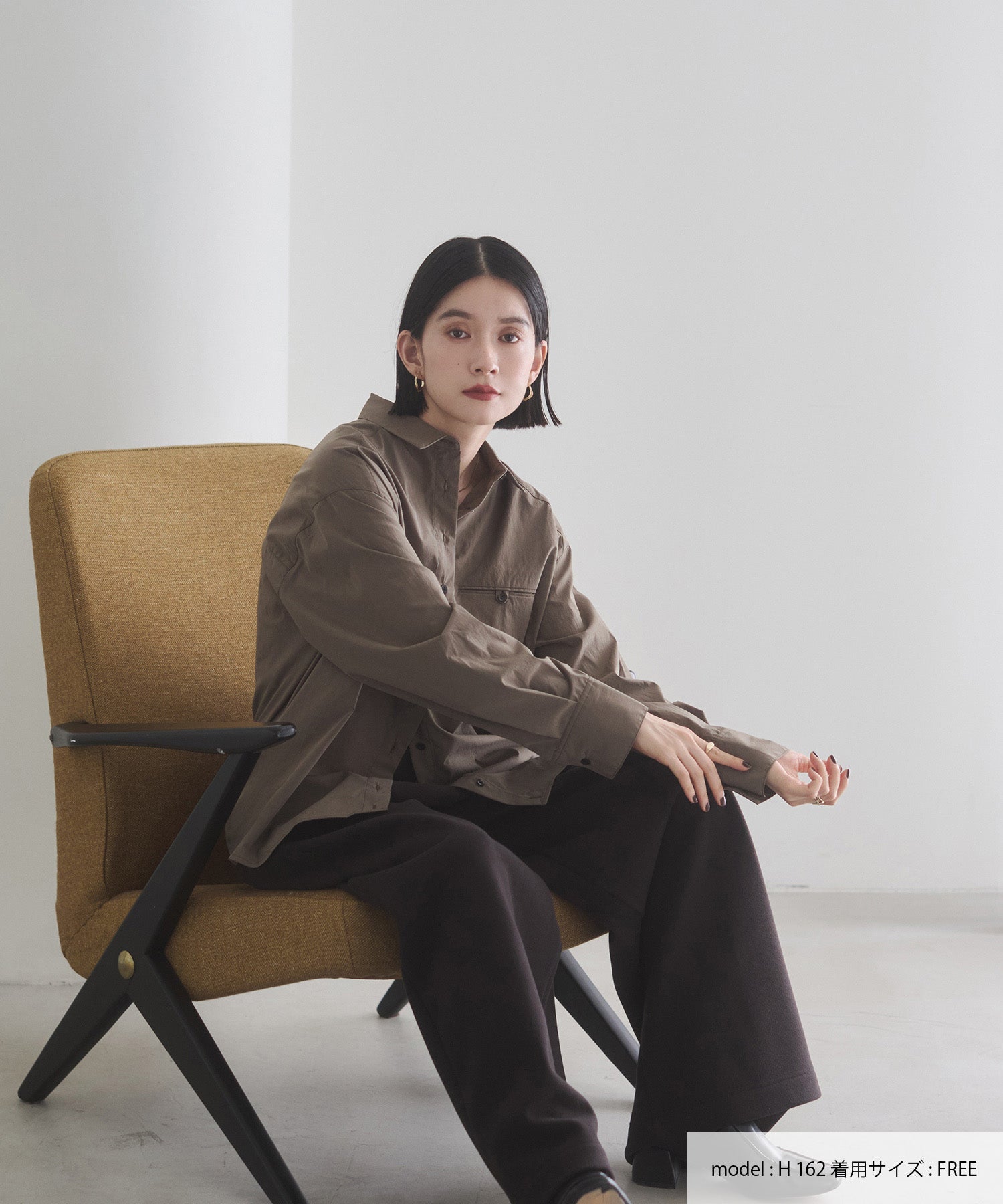 ポリエステルブロード 丈2WAYシャツ