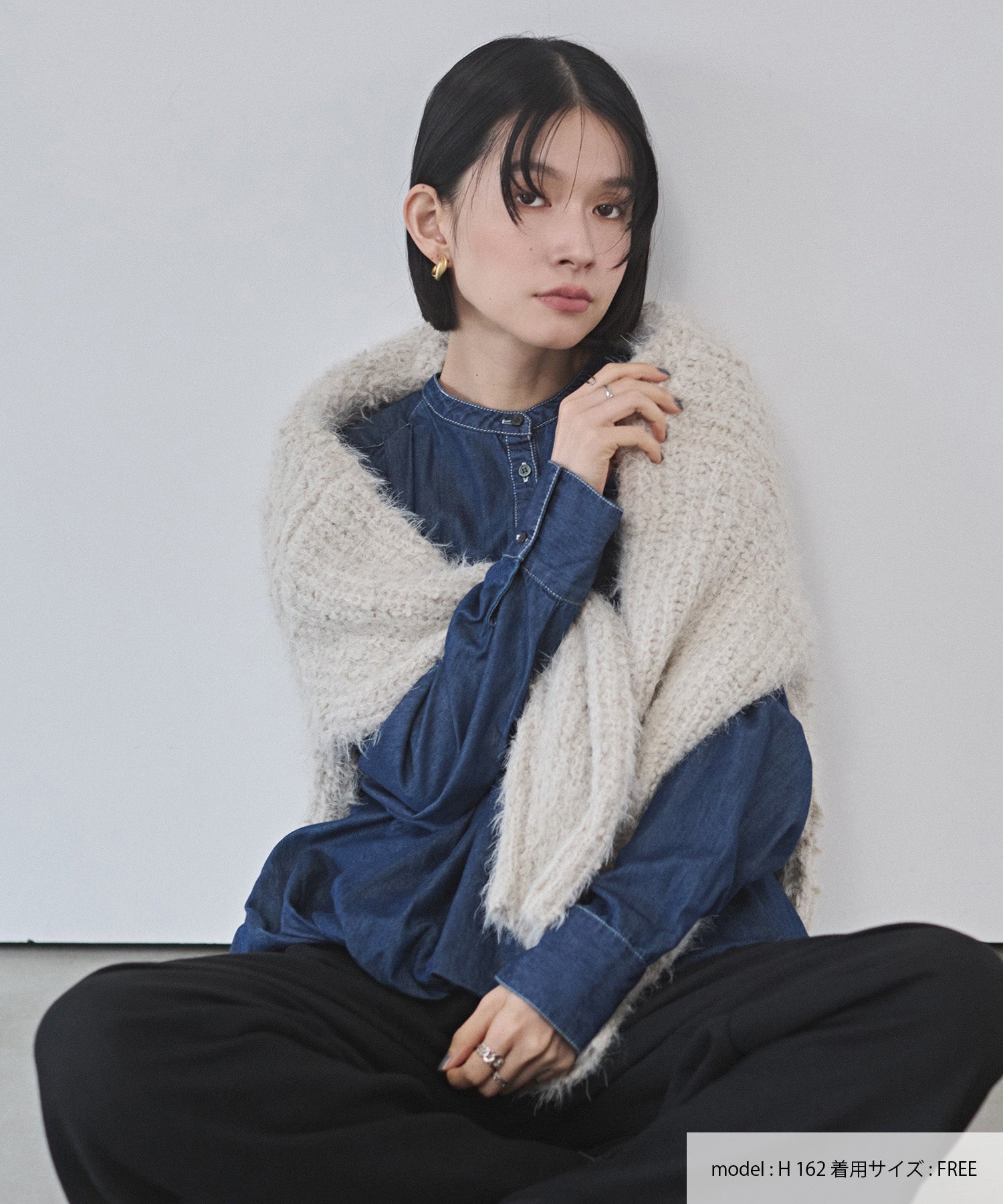 ポリエステルブロード バルーンシャツ