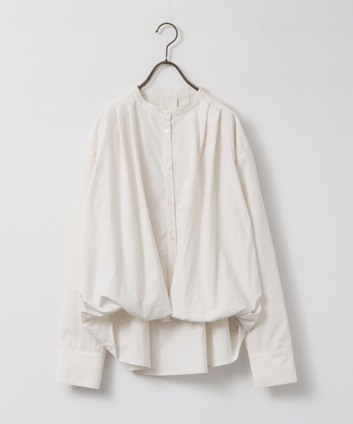 ポリエステルブロード バルーンシャツ