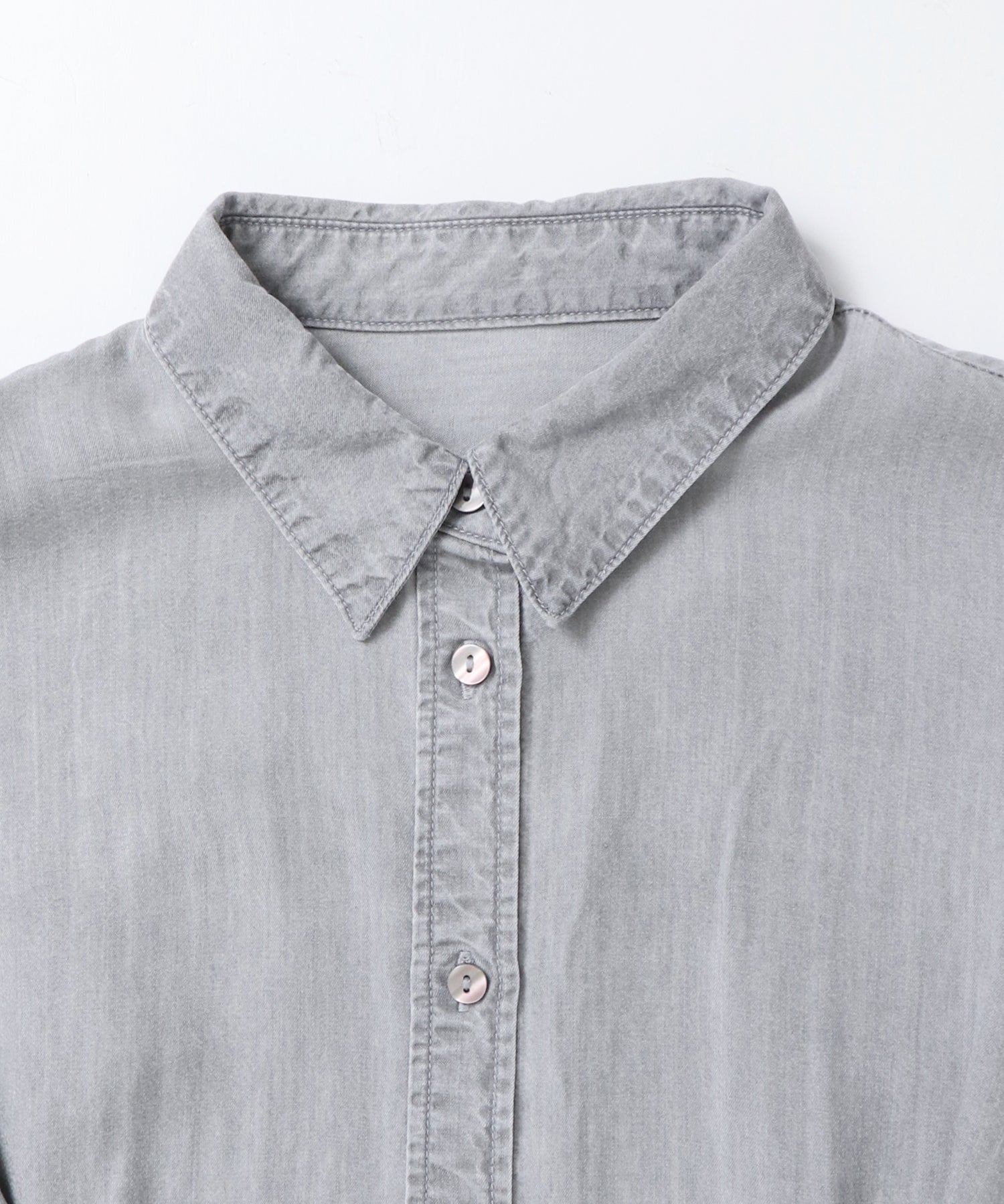 デニム オーバータックシャツ