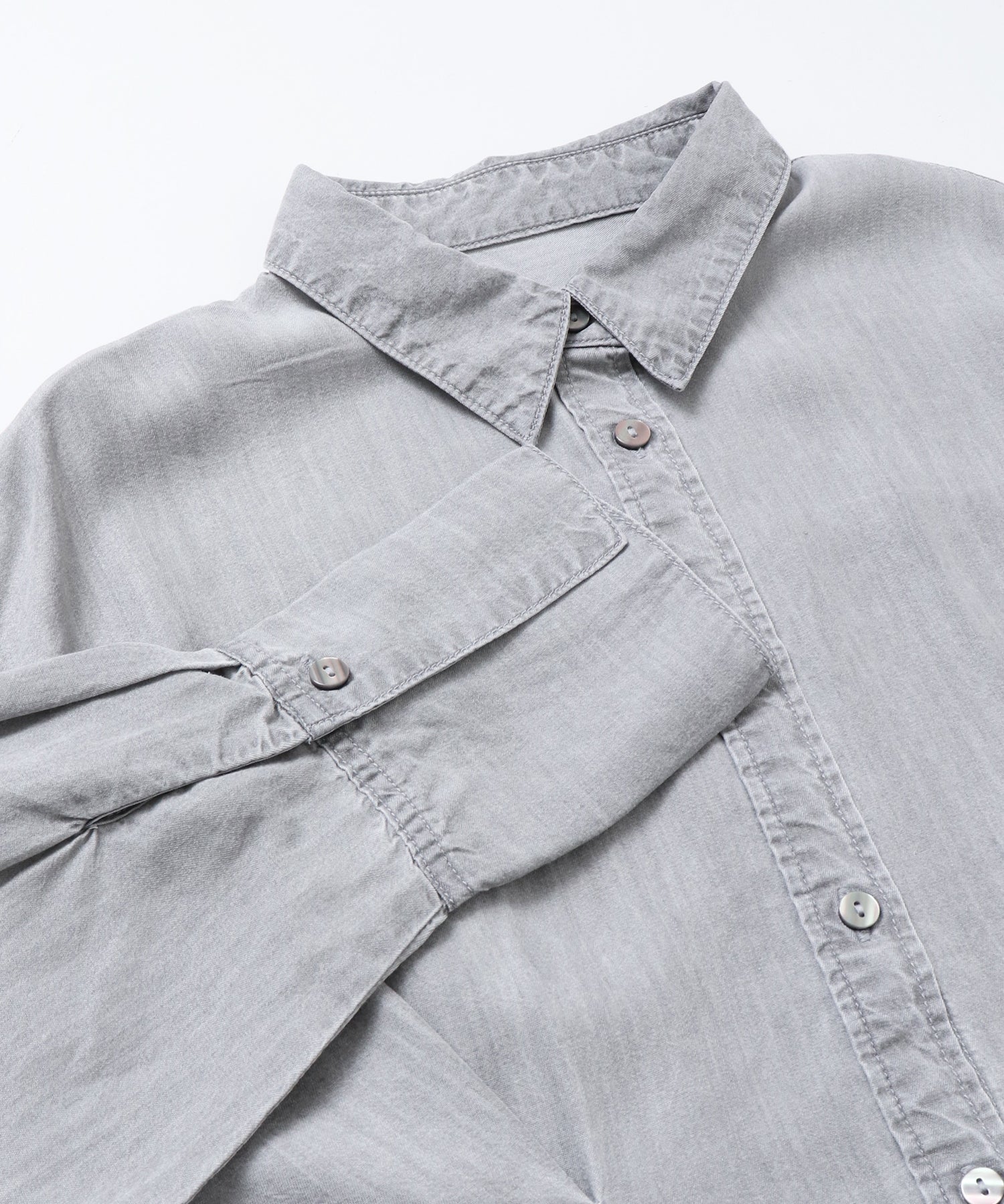 デニム オーバータックシャツ