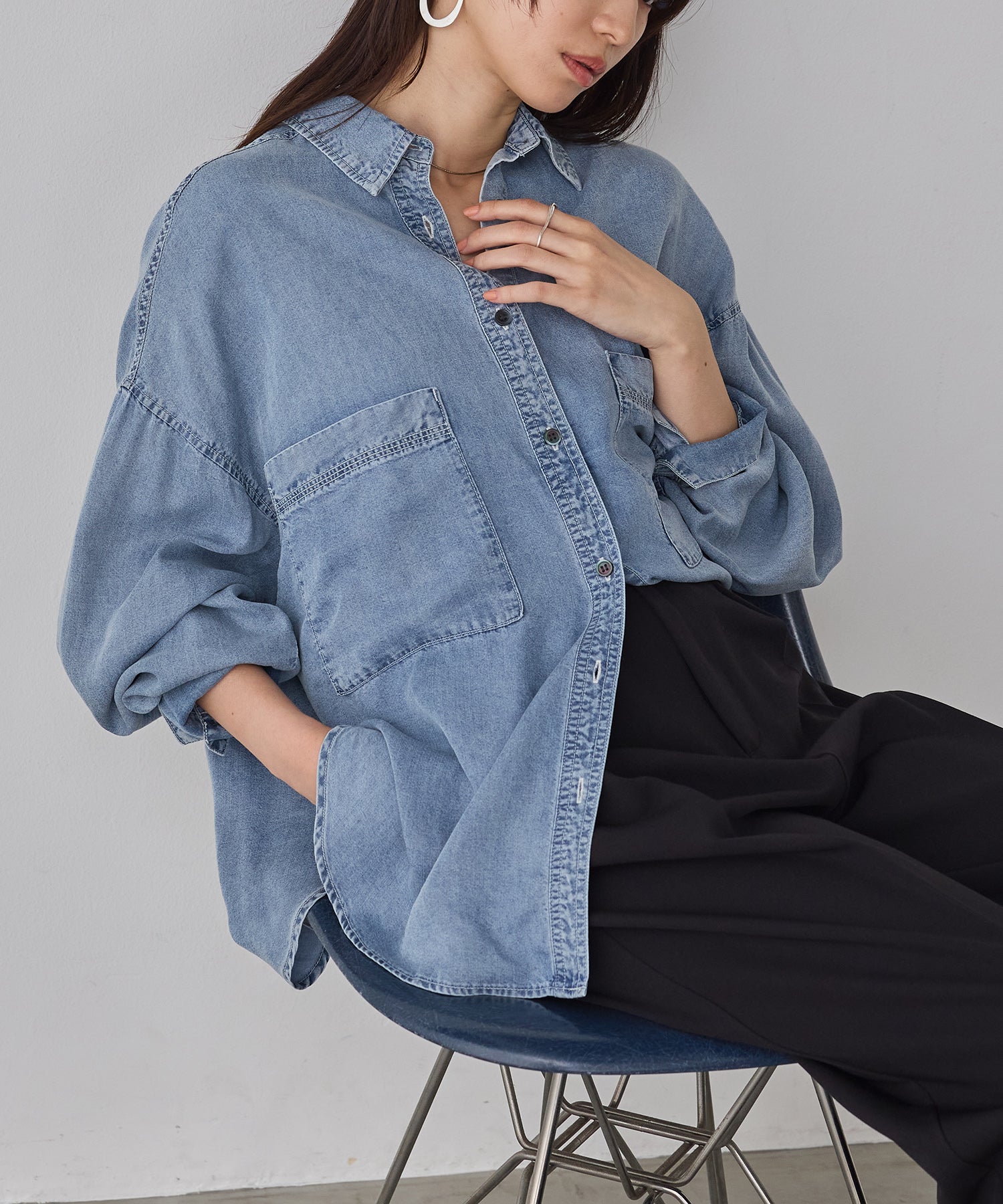 TENCEL DENIM OVERSHIRT