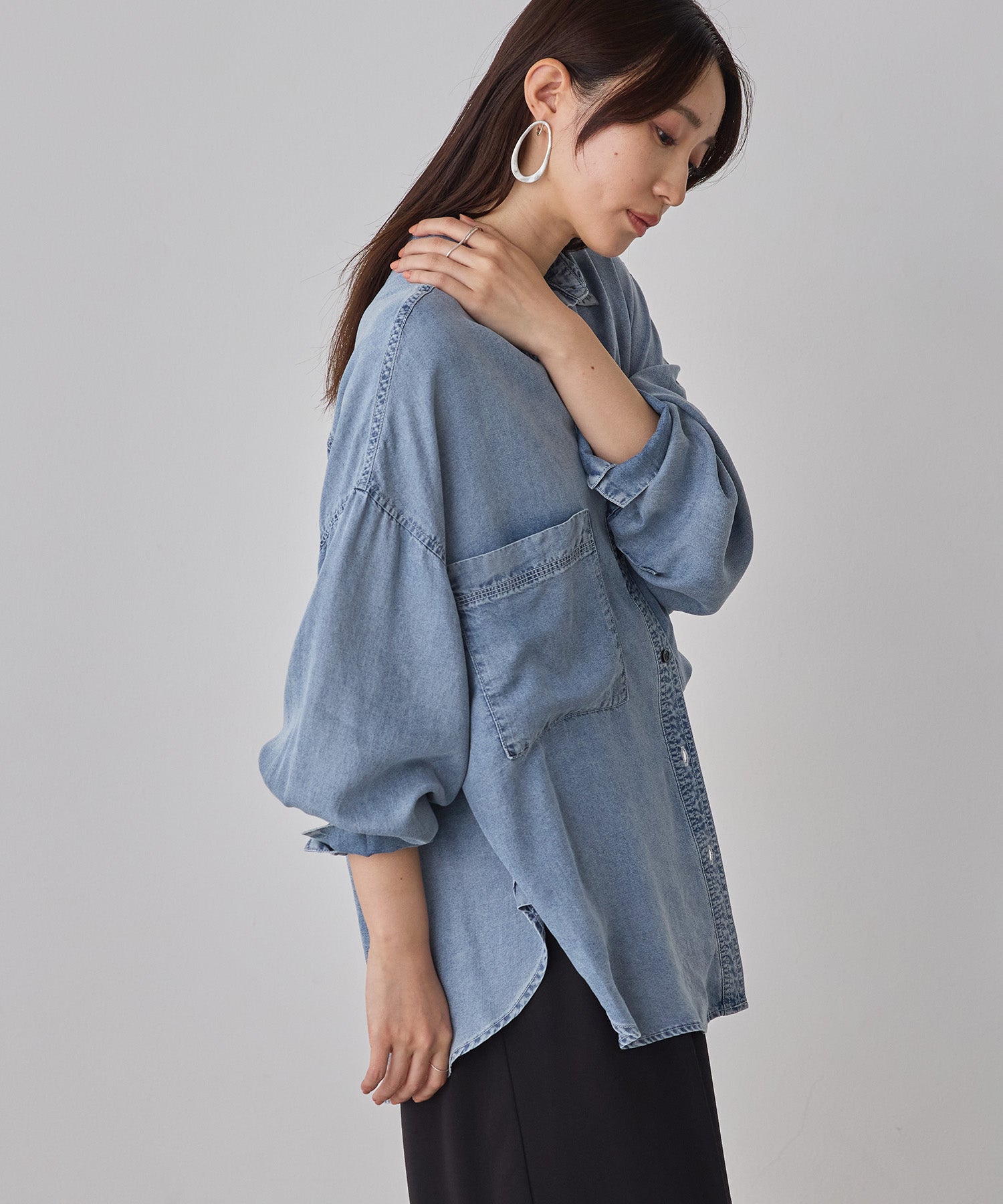 TENCEL DENIM OVERSHIRT