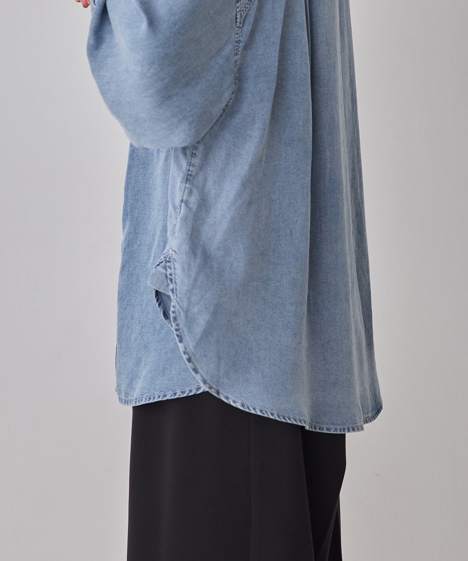 LIMITED] TENCEL DENIM PIECE-DYED OVERSHIRT