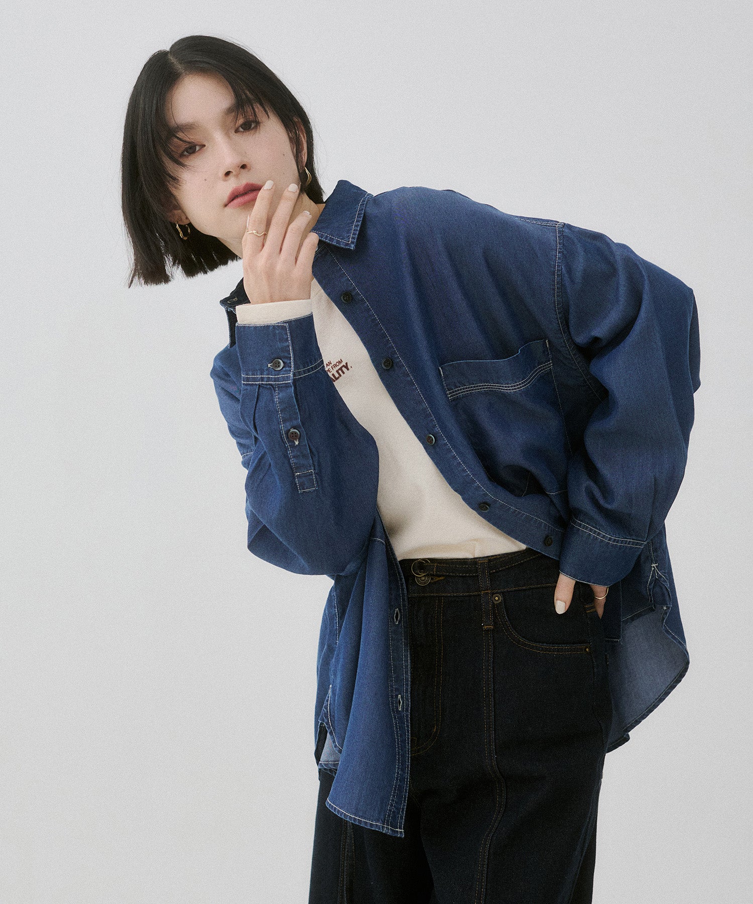 TENCEL DENIM OVERSHIRT